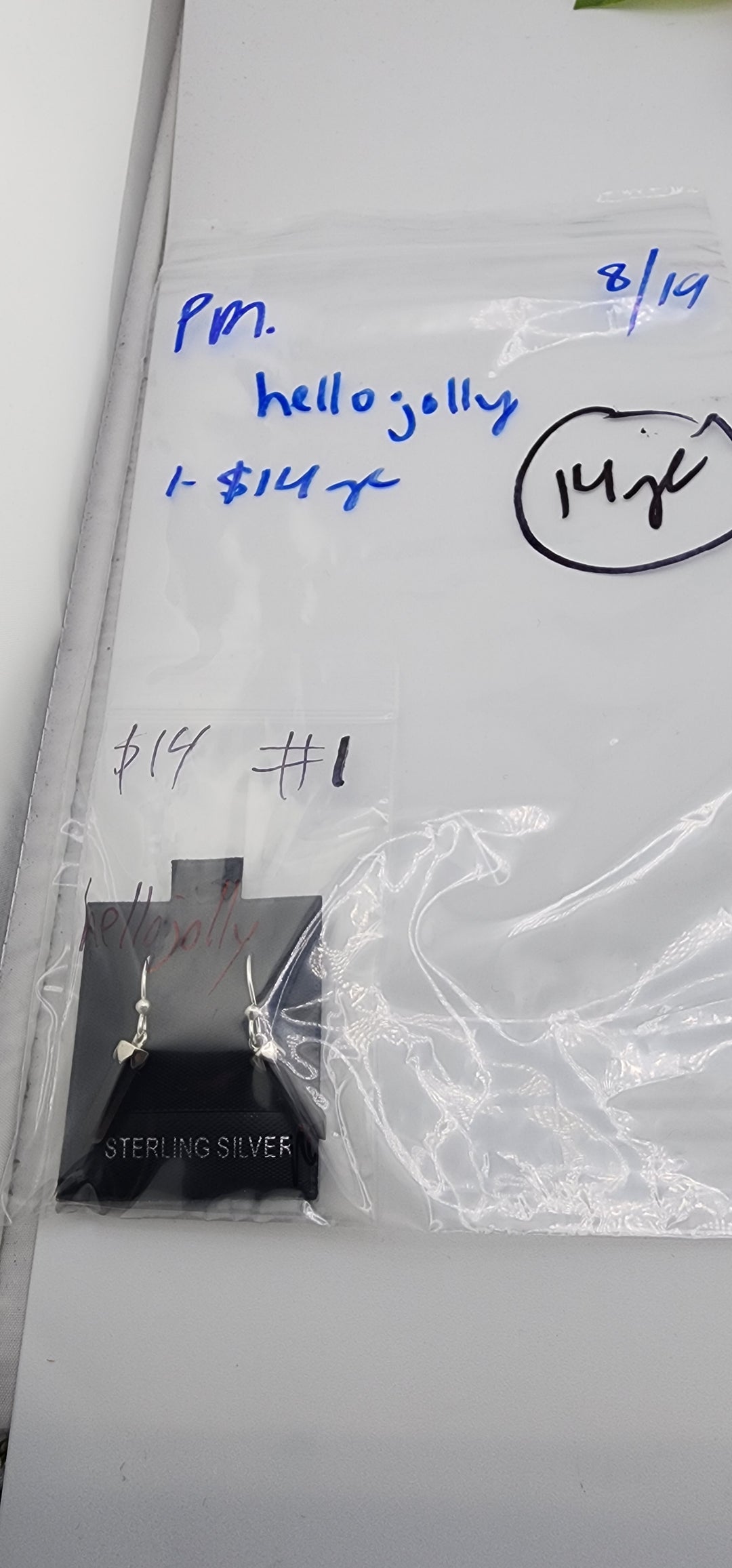 PM SHOW 48HR - RESERVED FOR: hellojolly - 8/19/2025 FL tiktok Live Show - 1 Sterling Silver Items