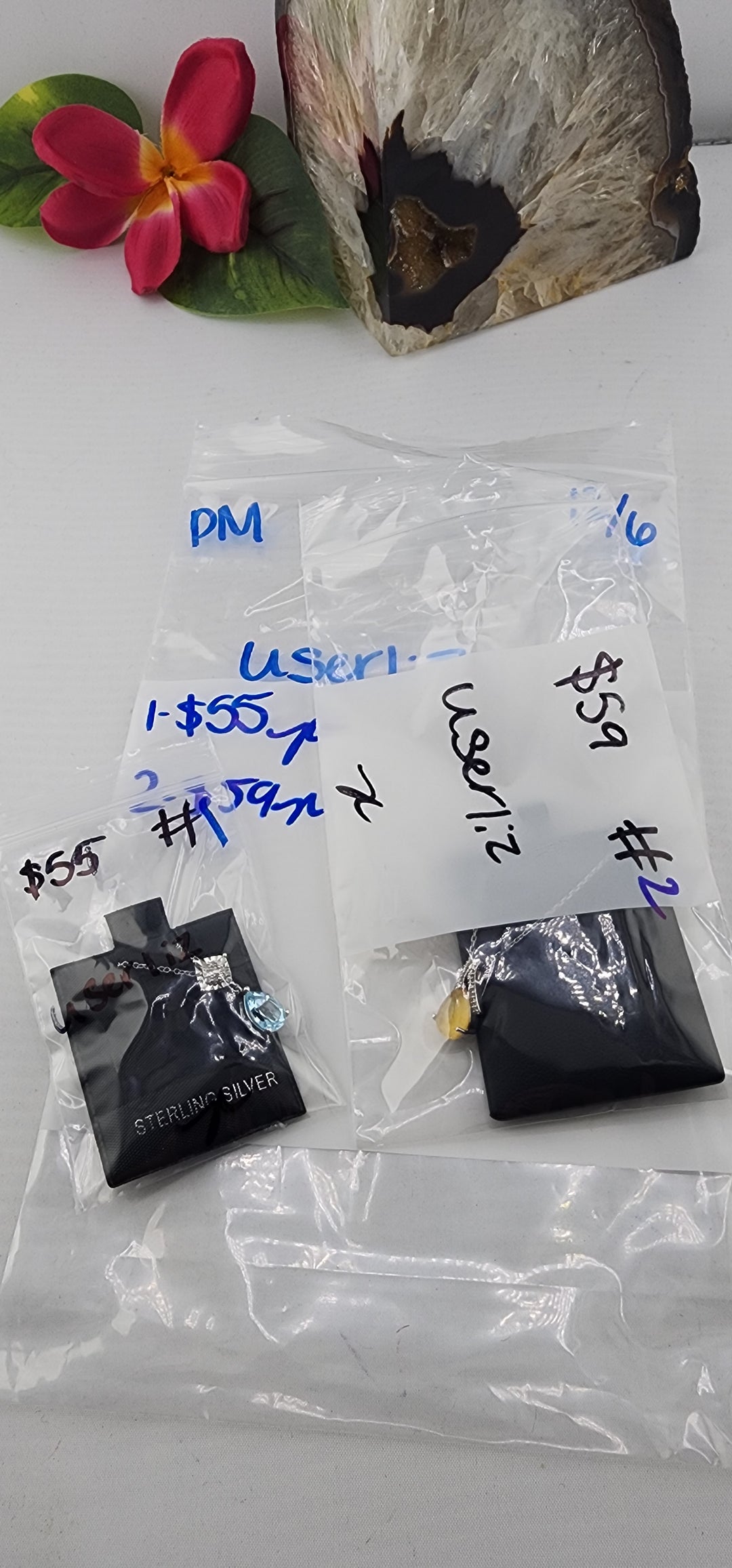 PM SHOW 48HR - RESERVED FOR: userliz - 12/6/2025 tiktok Live Show - 2 Sterling Silver Items