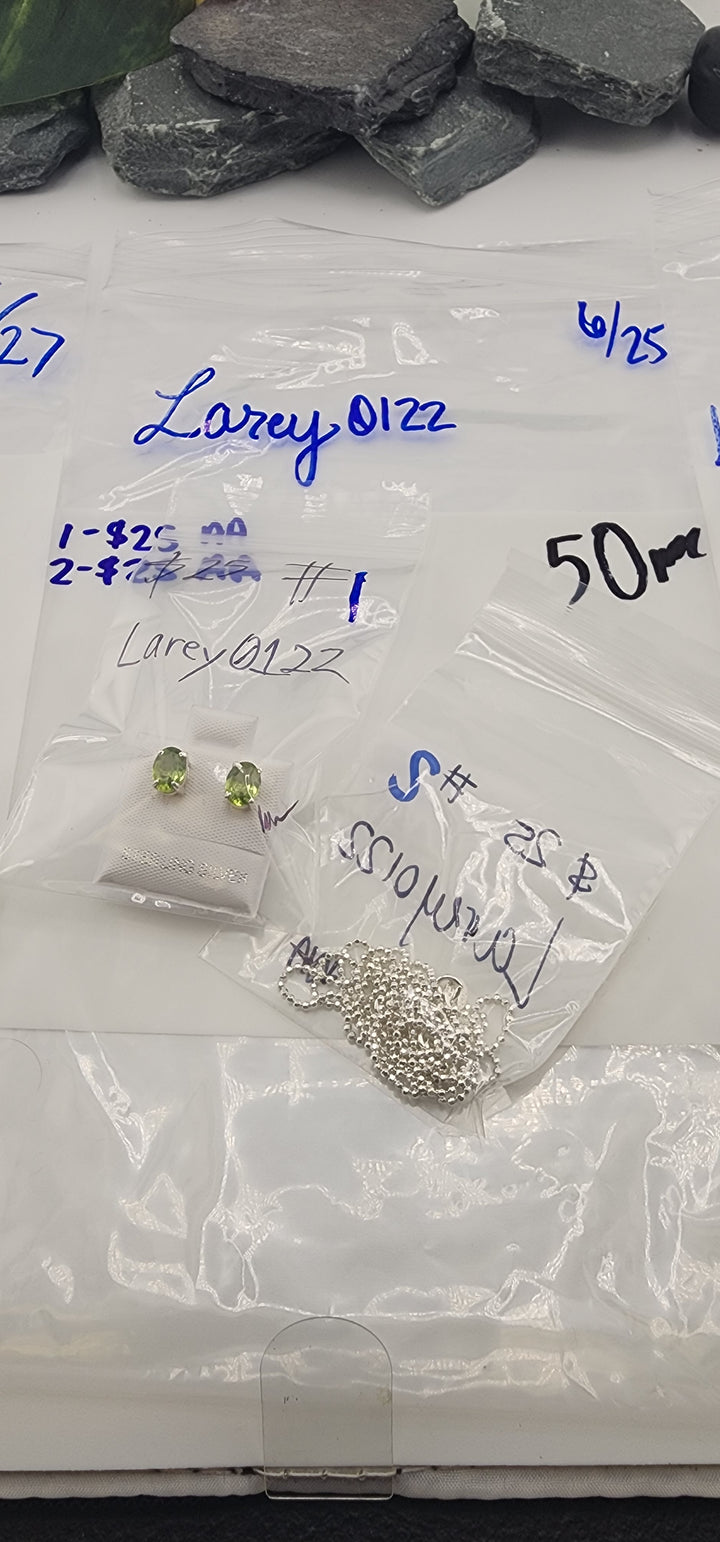 RESERVED FOR: Larey0122 - 6/25/2025 tiktok Reservation Live Show - 2 Sterling Silver Items