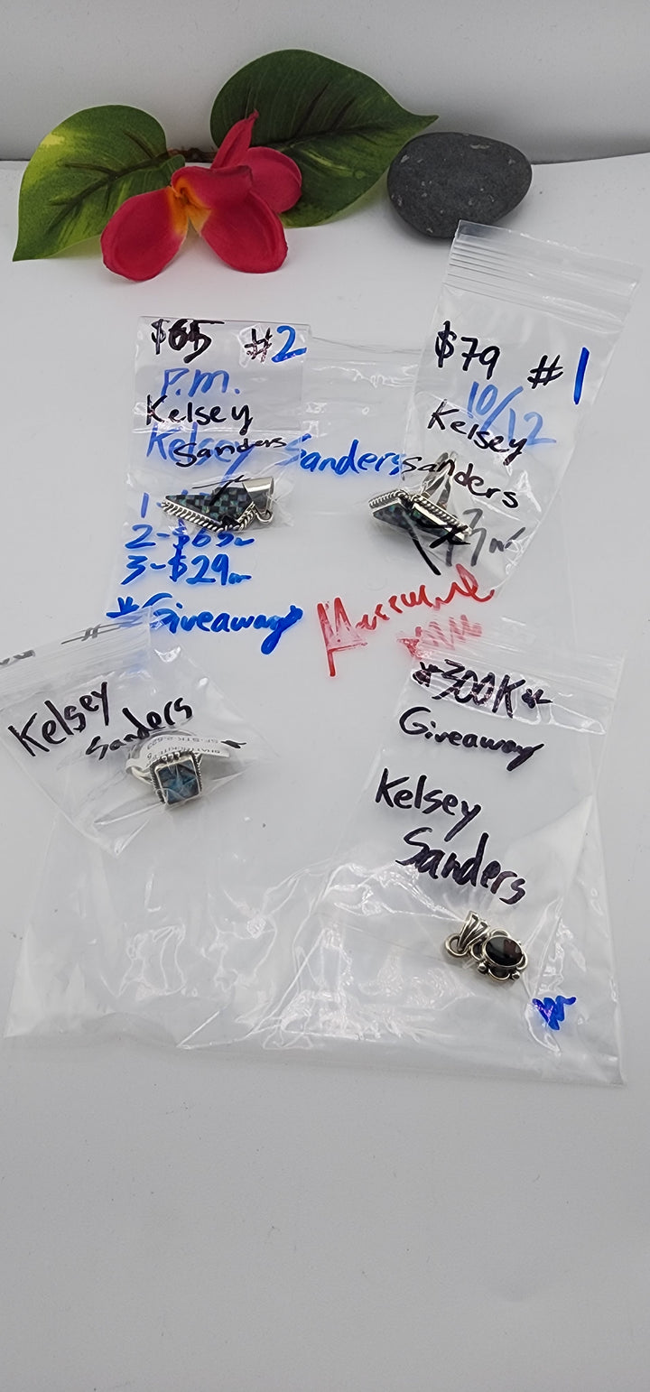 PM SHOW 48HR - RESERVED FOR: Kelsey Sanders - 10/12/2025 FL tiktok Live Show - 4 Sterling Silver Items