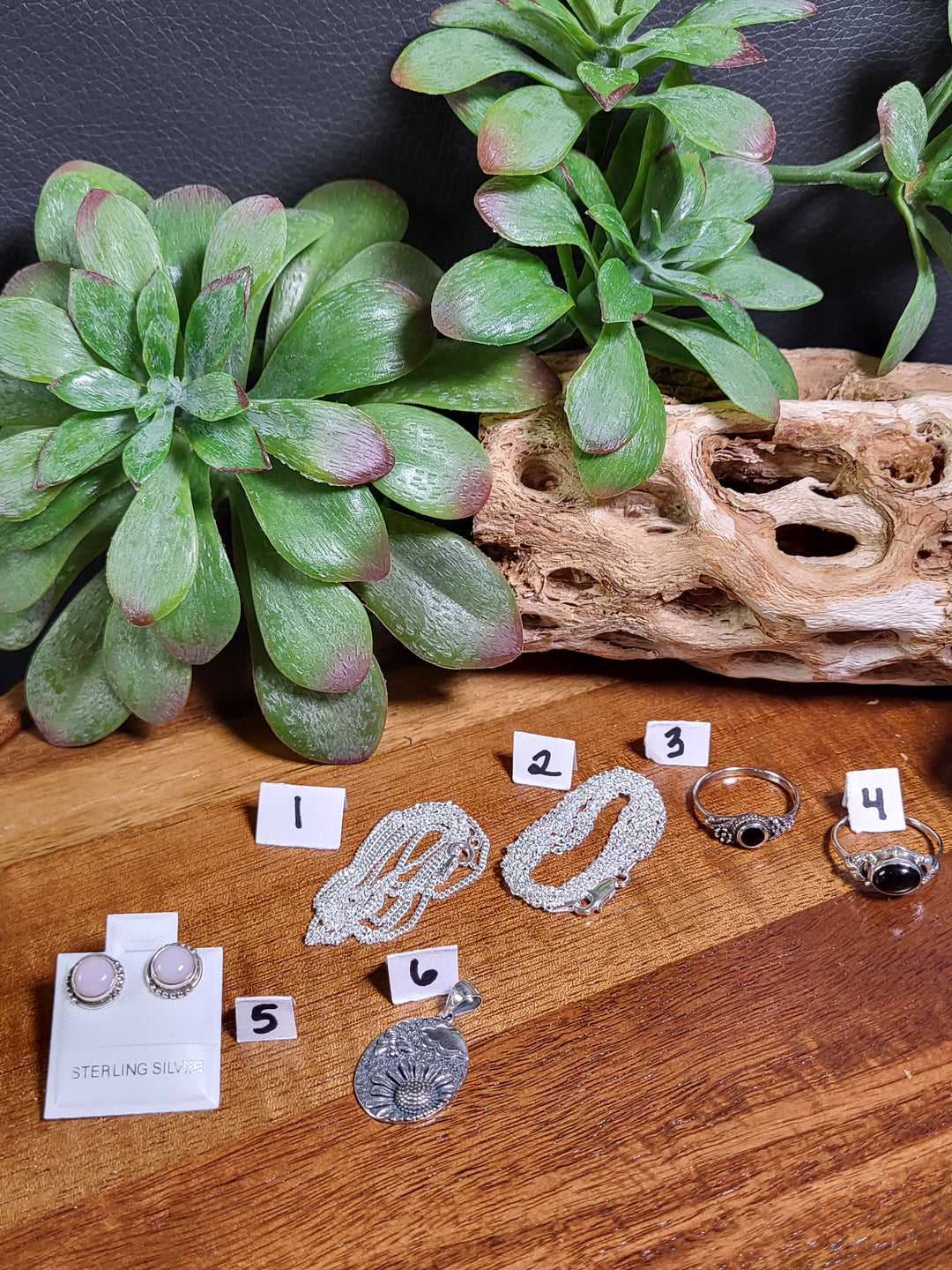 RESERVED FOR: Gina Workman929 8/17/24- 6 Sterling Silver Items