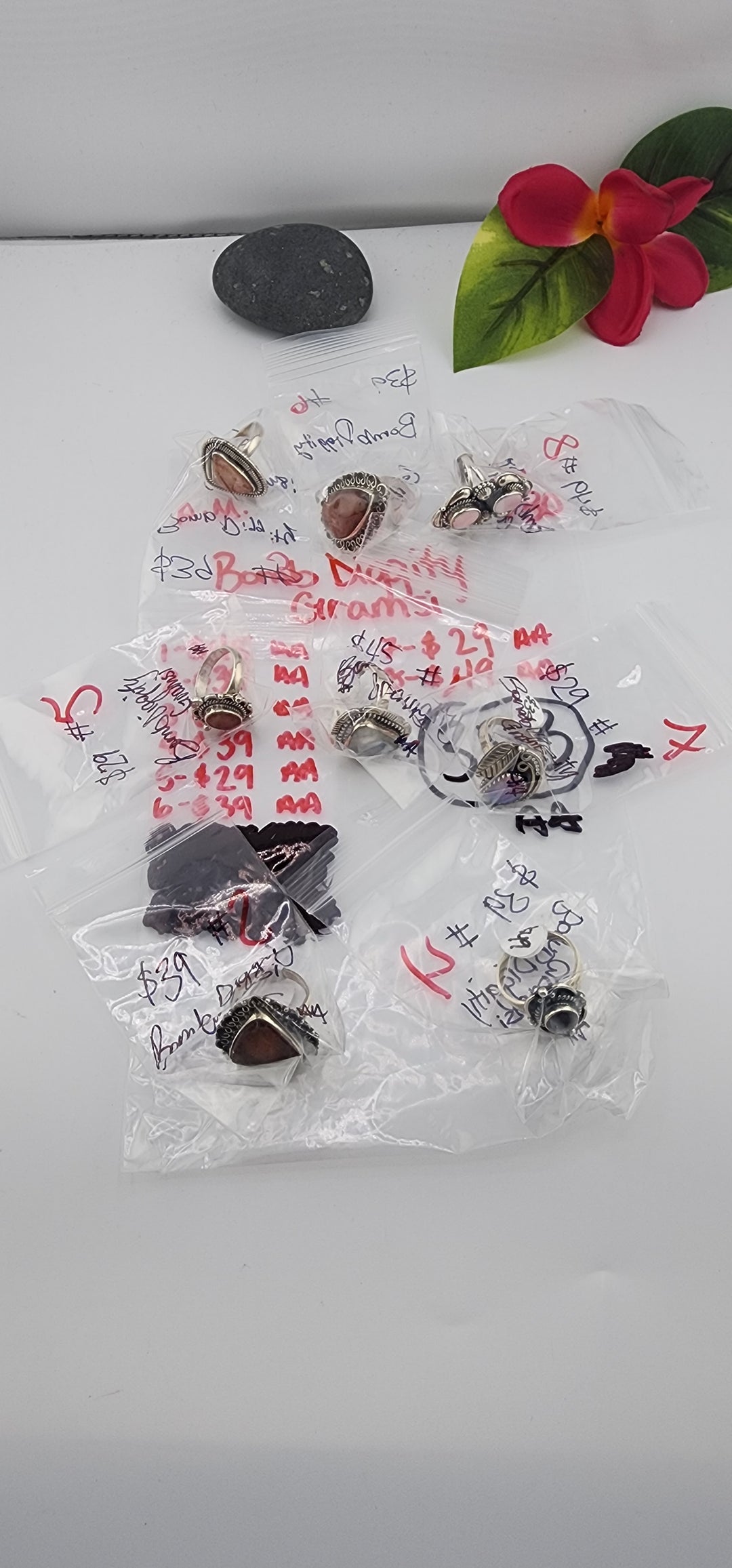 AM SHOW 48HR RESERVED FOR: BombDiggity Gramsi - 9/30/2025 FL tiktok Live Show - 8 Sterling Silver Items