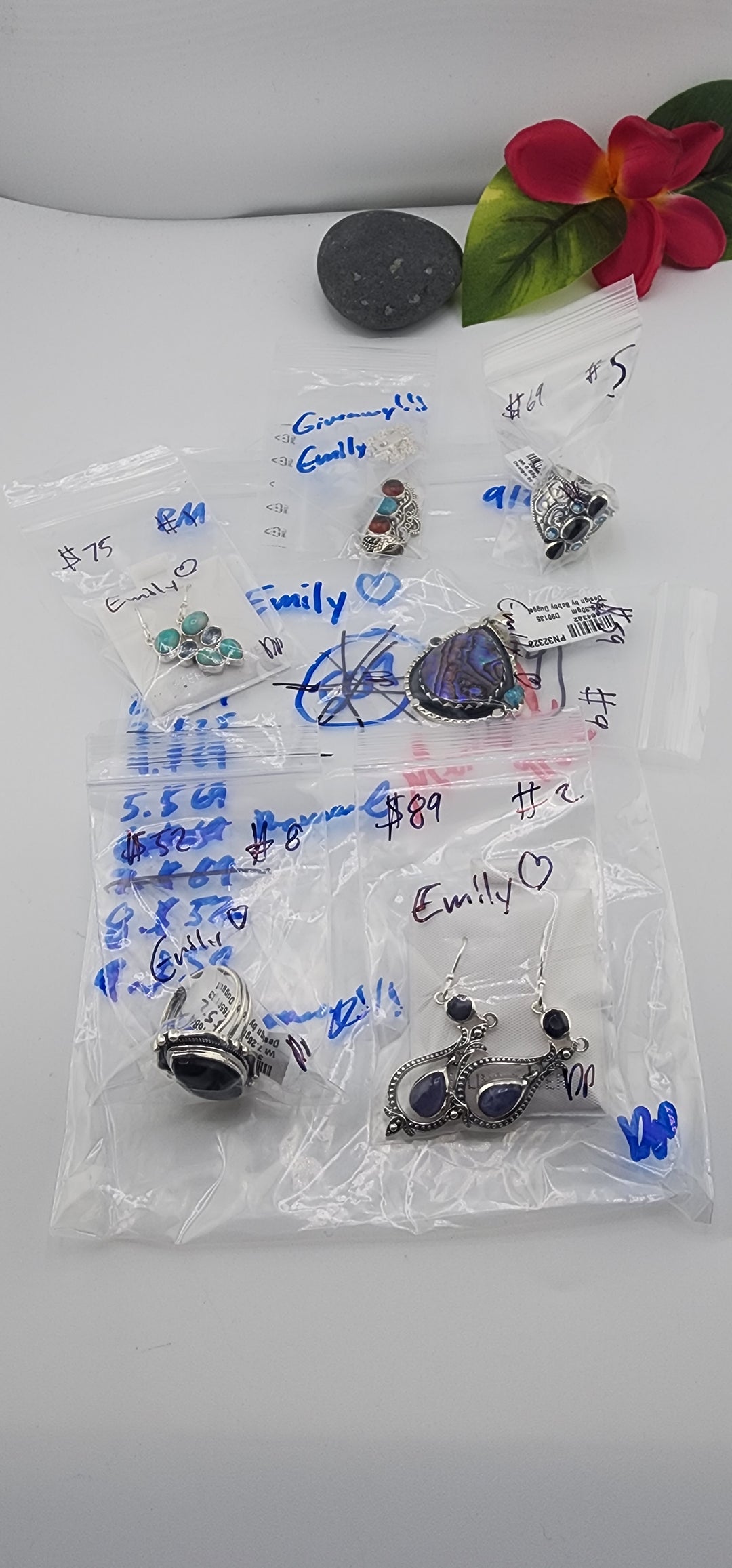 PM SHOW 48HR - RESERVED FOR: Emily❤️ - 9/20/2025 FL tiktok Live Show - 5 Sterling Silver Items
