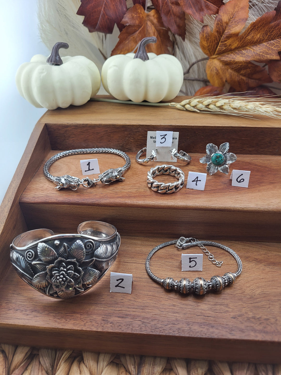 RESERVED FOR:  Lizalulu -10/27/2024 - 5 Sterling Silver Items