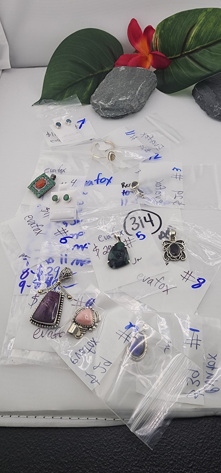 RESERVED FOR: evafox- 4/2/2025 Tiktok Live Show - 10 Sterling Silver Items