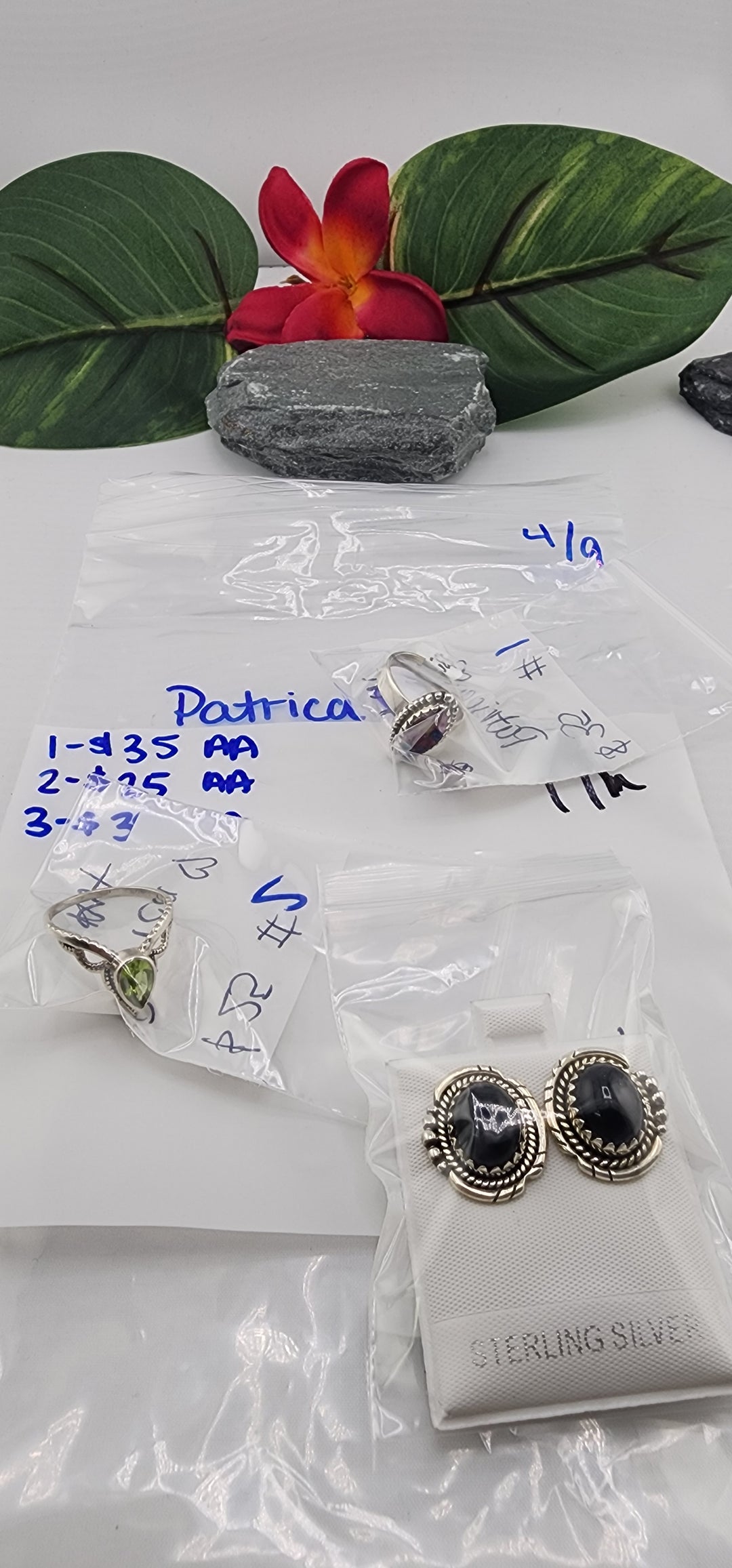 RESERVED FOR: Patrica❤️- 4/9/2025 tiktok Live Show - 3 Sterling Silver Items