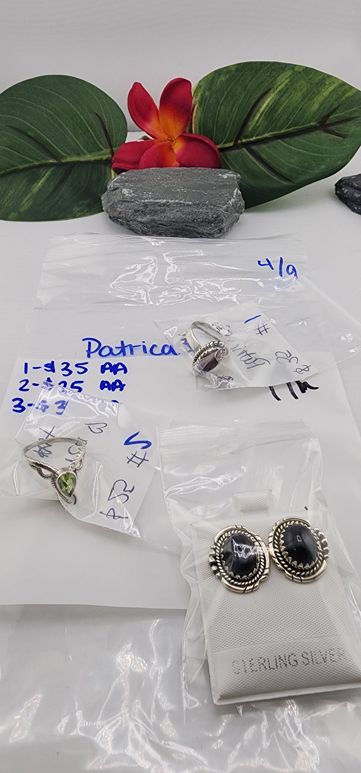 RESERVED FOR: Patrica❤️- 4/9/2025 tiktok Live Show - 3 Sterling Silver Items