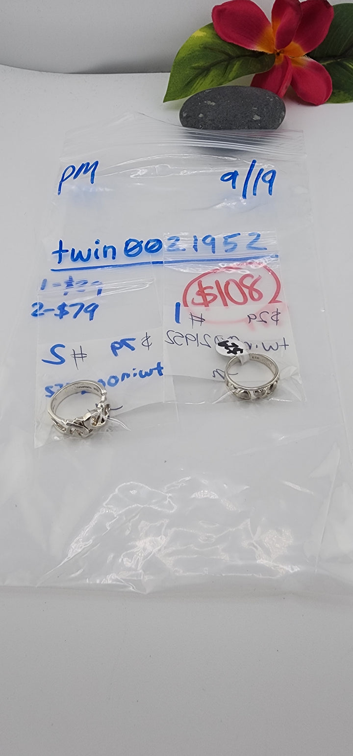 PM SHOW 48HR - RESERVED FOR: twin002152  - 9/19/2025 FL tiktok Live Show - 2 Sterling Silver Items