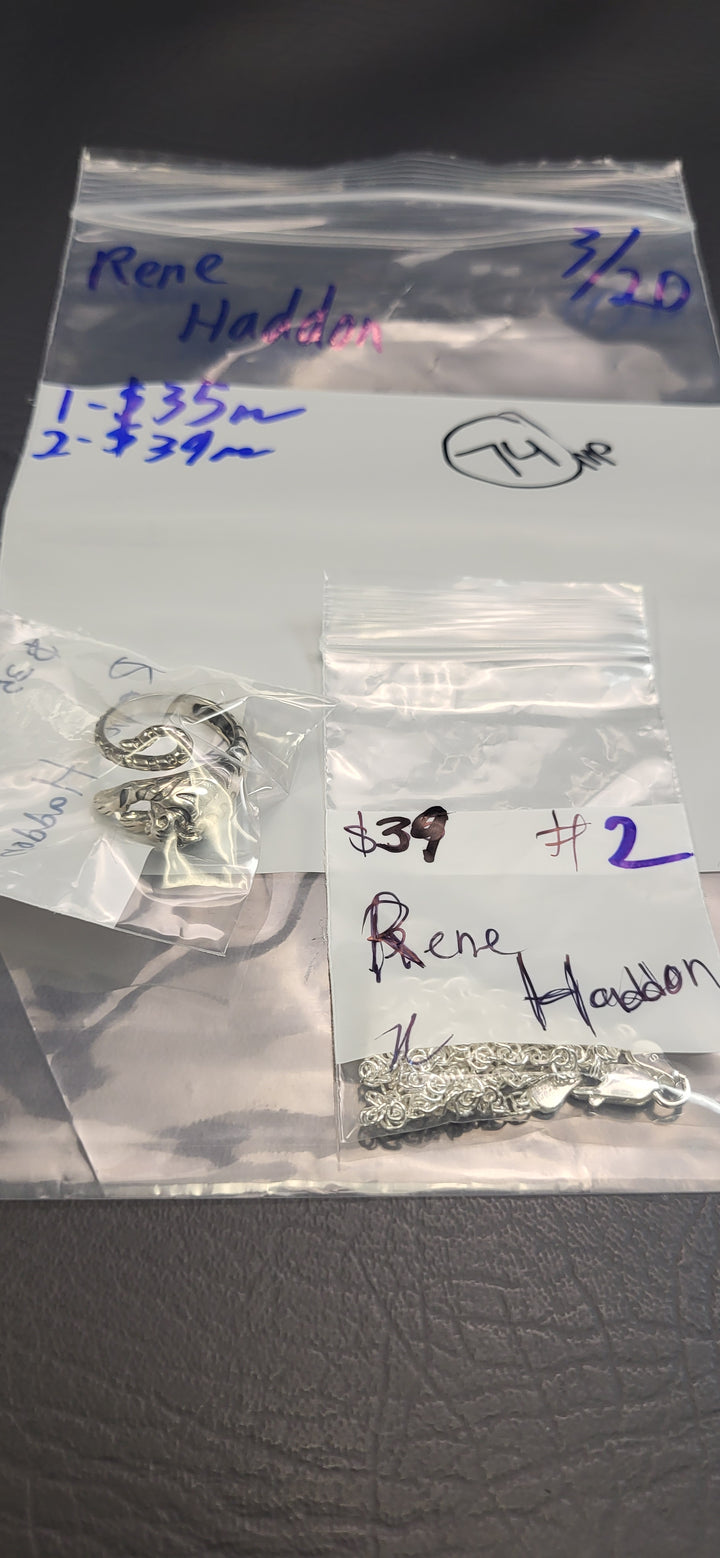 RESERVED FOR: Rene Haddon - 3/20/2025 Live Show - 2 Sterling Silver Items