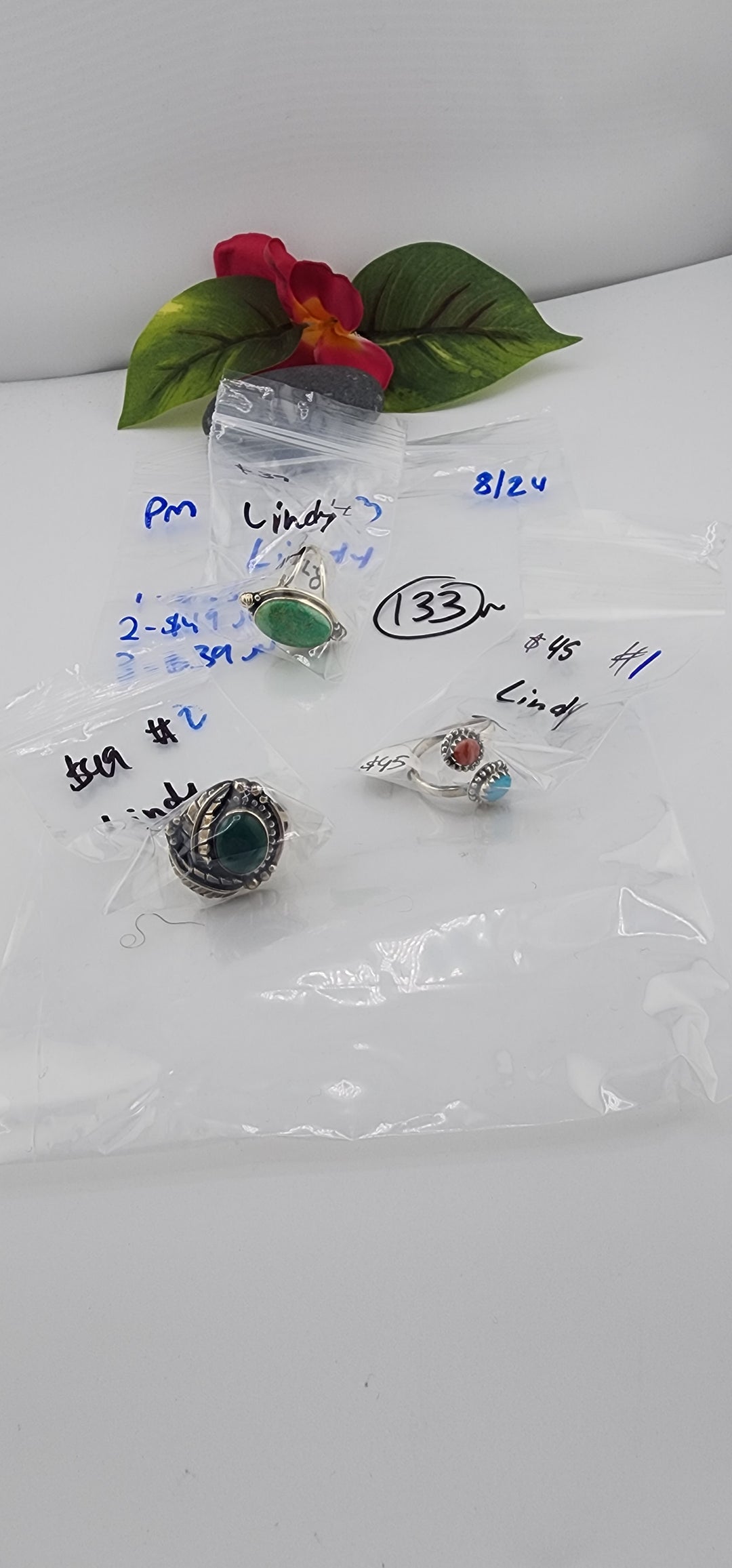 PM SHOW 48HR - RESERVED FOR:  Lindy- 8/24/2025 FL tiktok Live Show -3 Sterling Silver Items