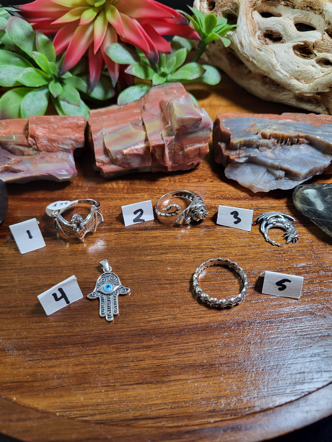 RESERVED FOR: Dhi_version 7/25/24- 5 Sterling Silver Items