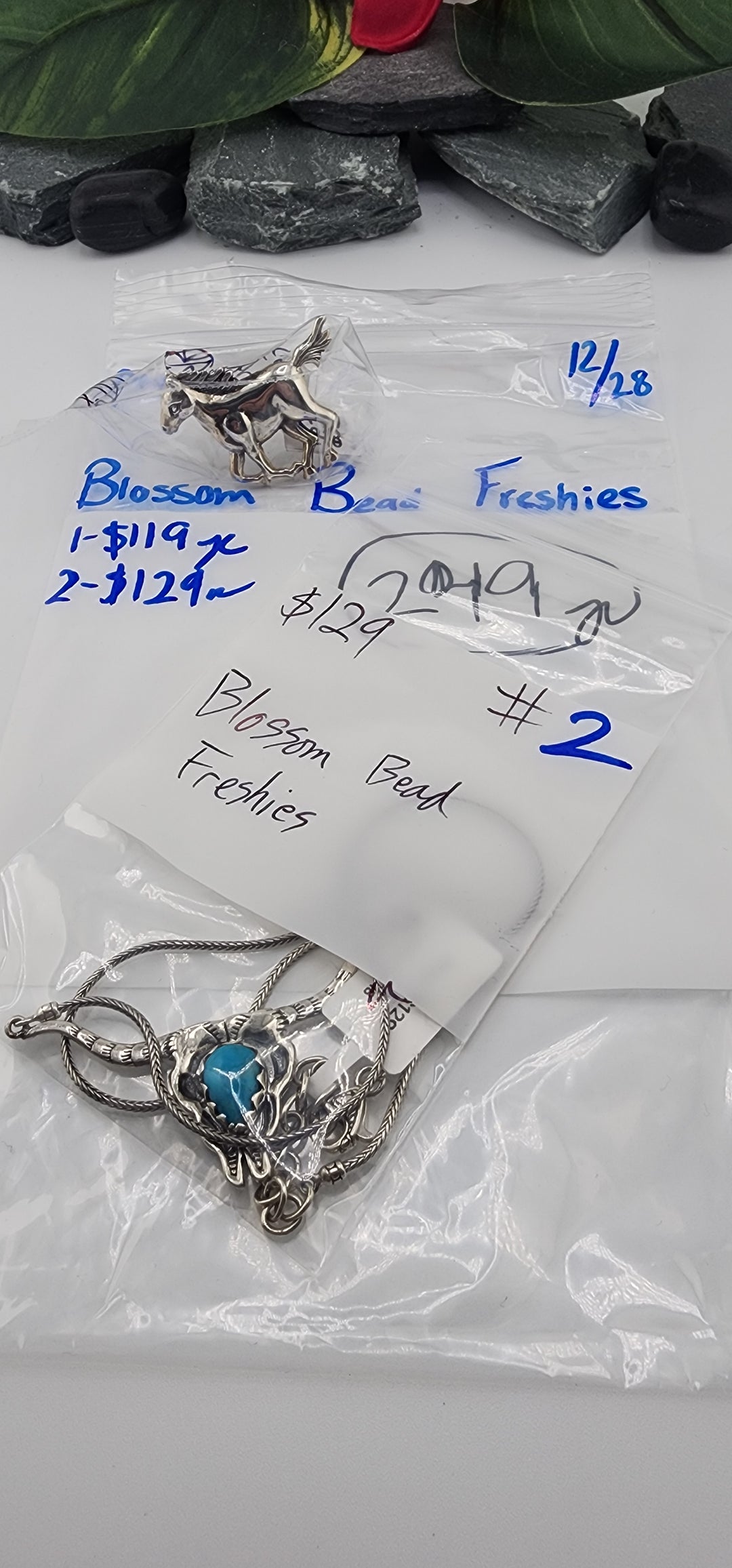 PM SHOW 48HR - RESERVED FOR: Blossom Bead Freshies - 12/28/2025 tiktok Live Show - 2 Sterling Silver Items