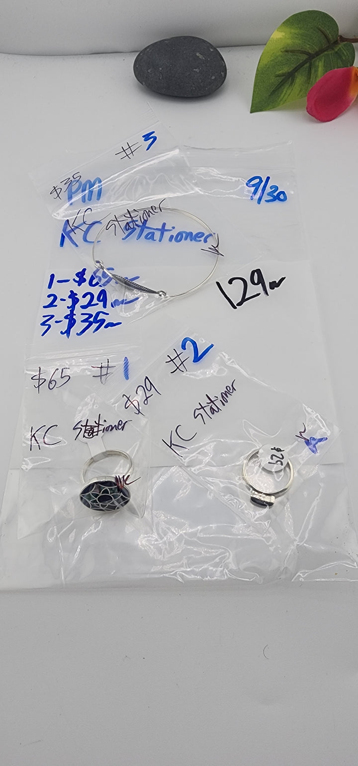 PM SHOW 48HR - RESERVED FOR: KC Stationer - 9/30/2025 FL tiktok Live Show - 3 Sterling Silver Items
