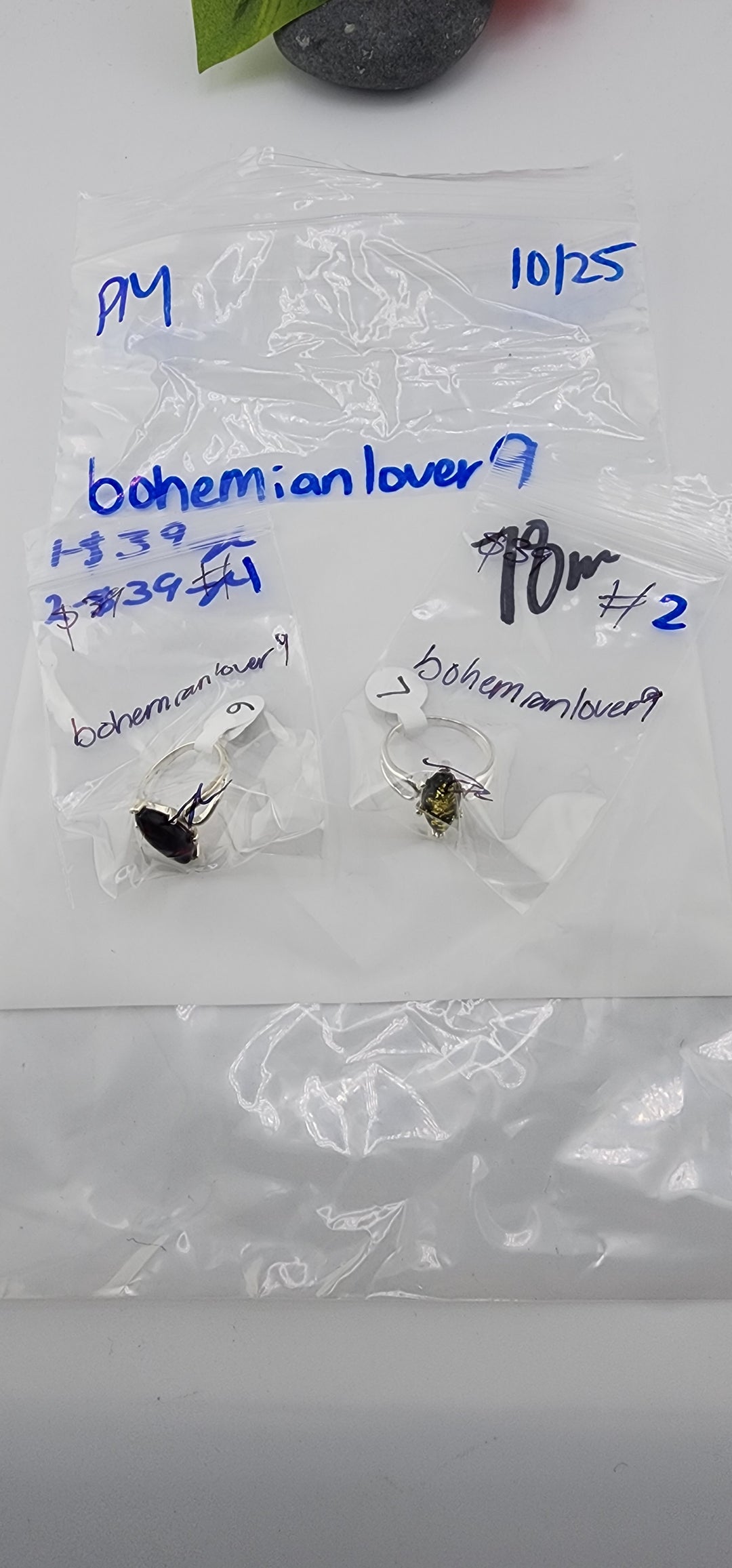 PM SHOW 48HR - RESERVED FOR: bohemianlover9 - 10/25/2025 FL tiktok Live Show - 2 Sterling Silver Items