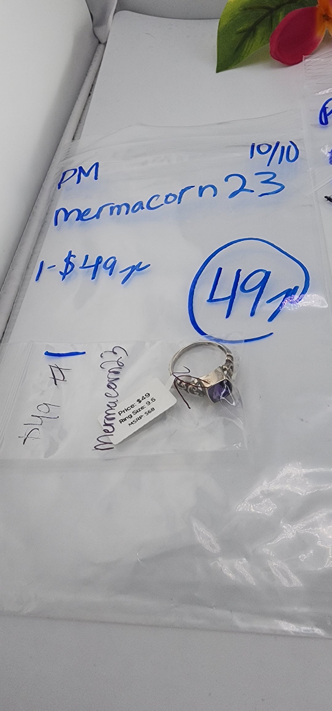 PM SHOW 48HR - RESERVED FOR: mermacorn23 - 10/10/2025 FL tiktok Live Show - 1 Sterling Silver Items