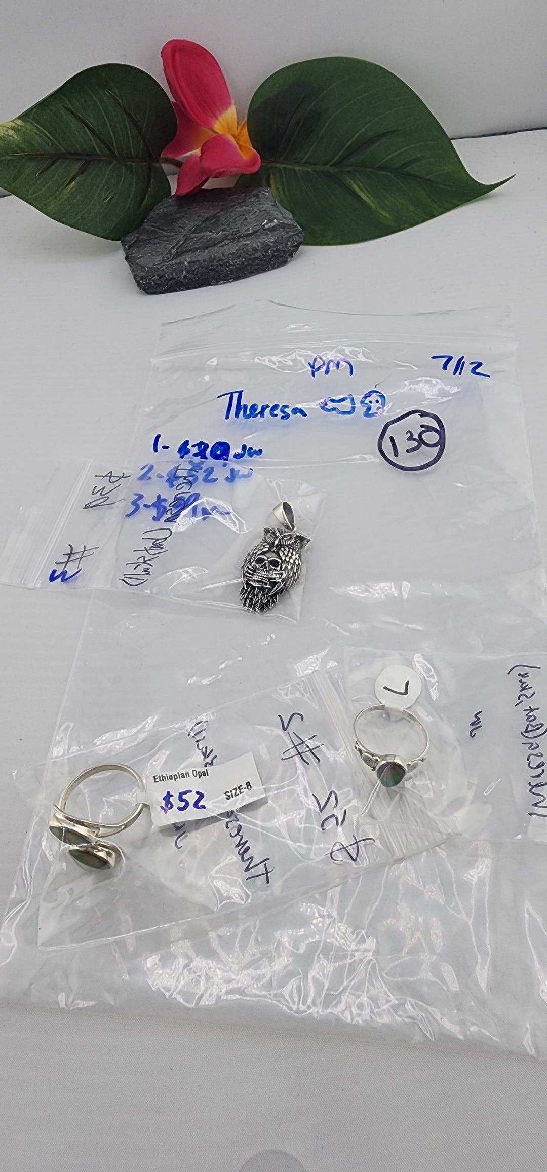 PM SHOW 48HR - RESERVED FOR:  Theresa🦇💀- 7/12/2025 FL tiktok Live Show - 3 Sterling Silver Items