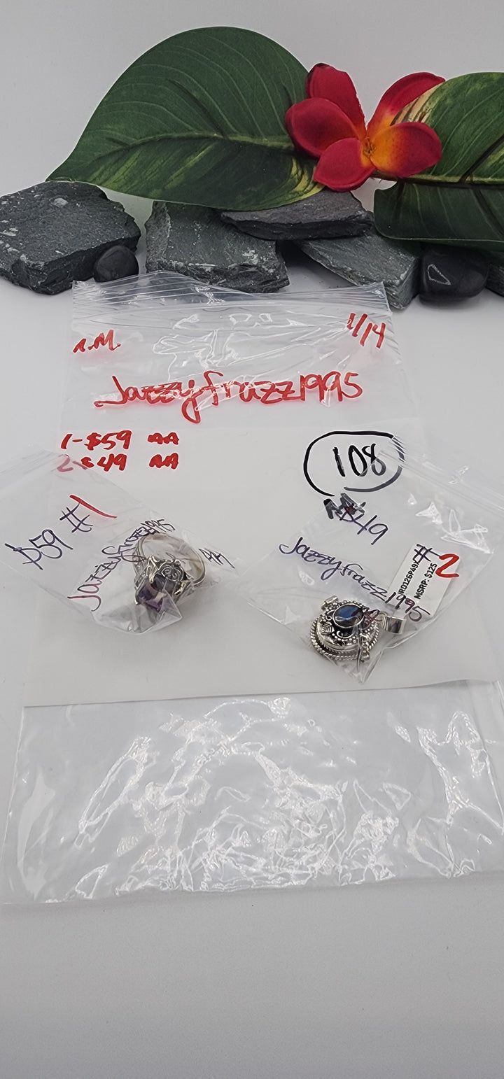 Custom sterling silver items - AM SHOW RESERVED FOR: JazzyFrazz1995 - 1/14/2026 FL tiktok Live Show - 2 Sterling Silver Items