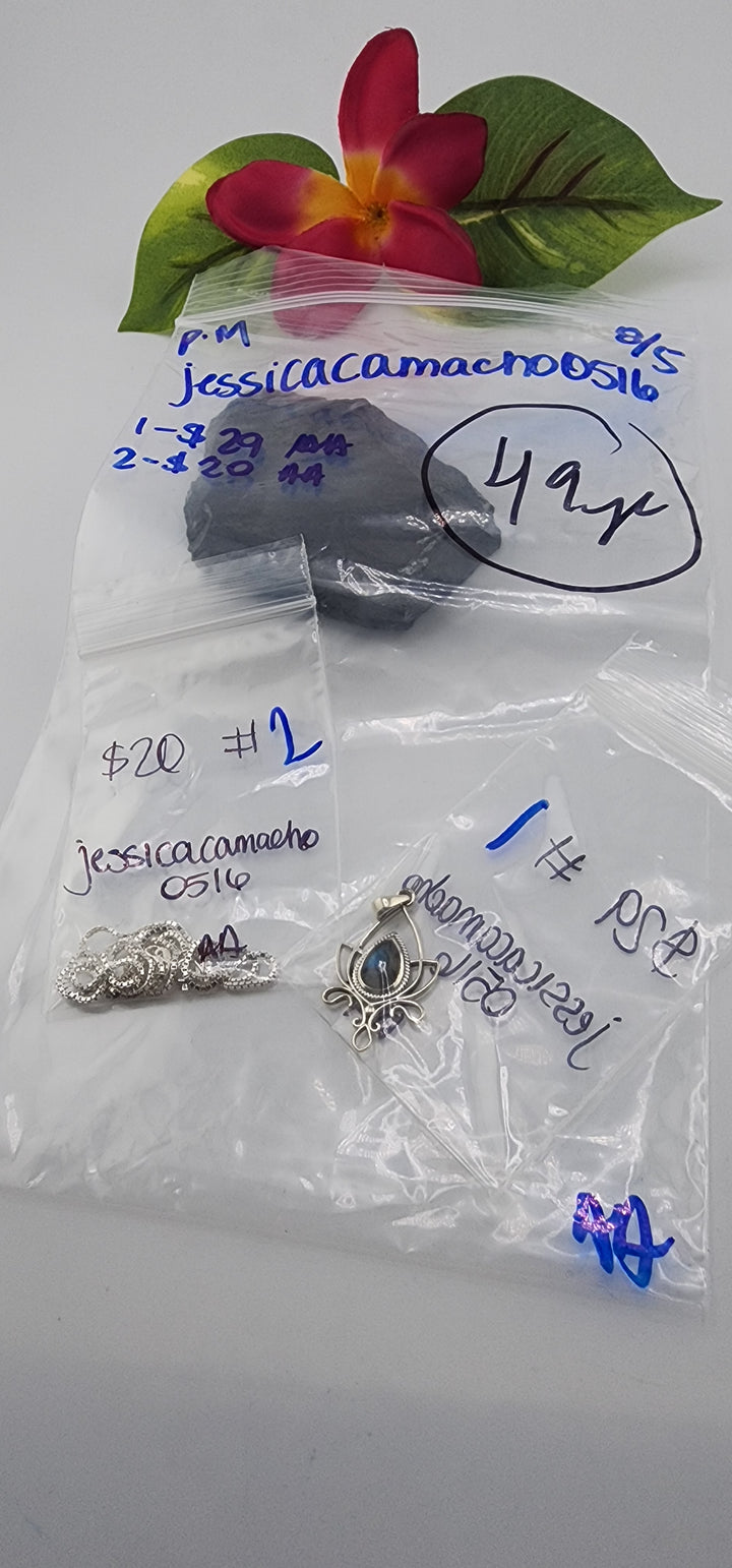 PM SHOW 48HR - RESERVED FOR: jessicacamoacho0516  - 8/5/2025 FL tiktok Live Show - 2 Sterling Silver Items