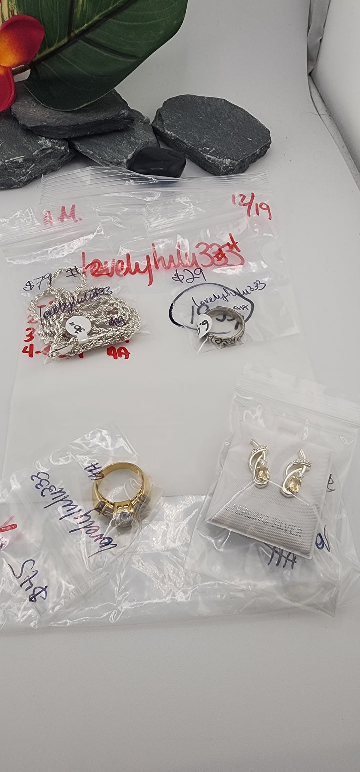 AM SHOW 48HR RESERVED FOR: lovelylulu333 - 12/19/2025 FL tiktok Live Show - 4 Sterling Silver Items