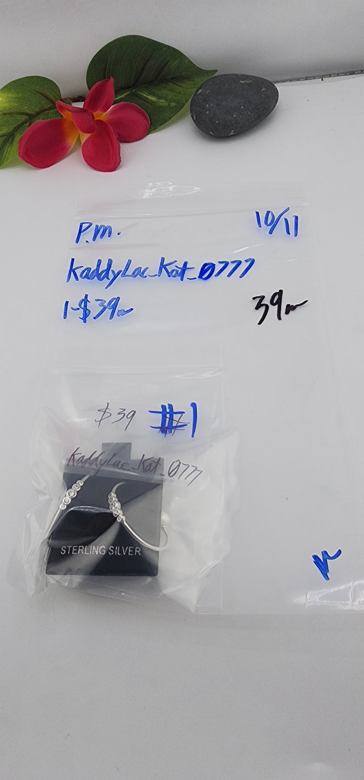 PM SHOW 48HR - RESERVED FOR: kaddyLac_kat_0777 - 10/11/2025 FL tiktok Live Show - 1 Sterling Silver Items