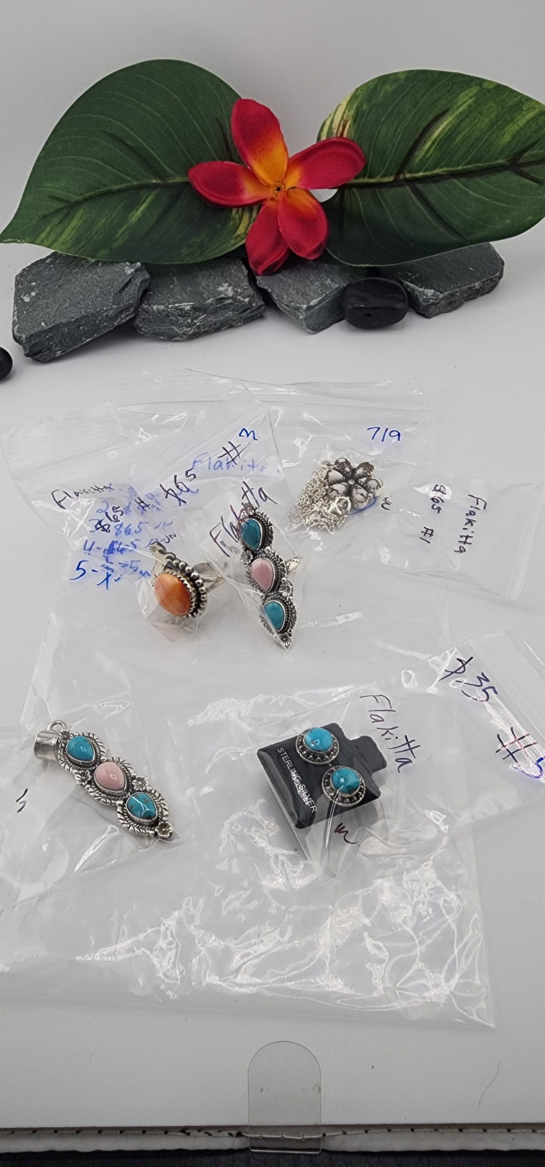 AM SHOW 48HR - RESERVED FOR:  Flakkitta- 7/9/2025 FL tiktok Live Show - 5 Sterling Silver Items