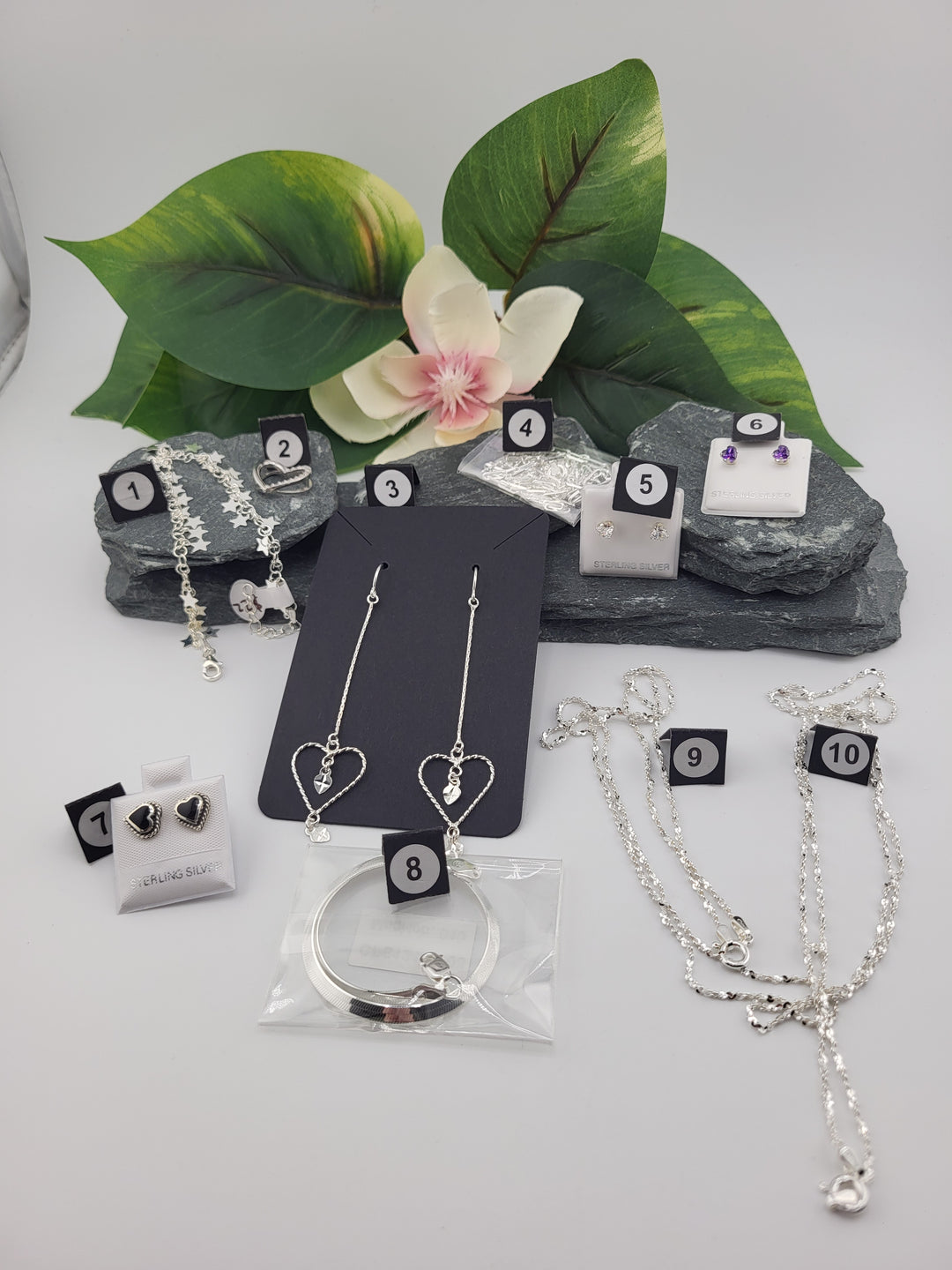 RESERVED FOR: Marivel Alcala - 1/31/2025 Show - 8 Sterling Silver Items