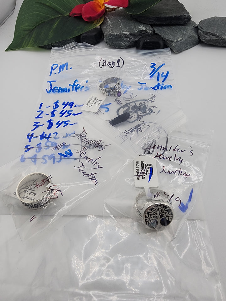 Jennifer's Jewelry Junction (Bag 1) - 3/14/26 - 3 925 Sterling Silver Items
