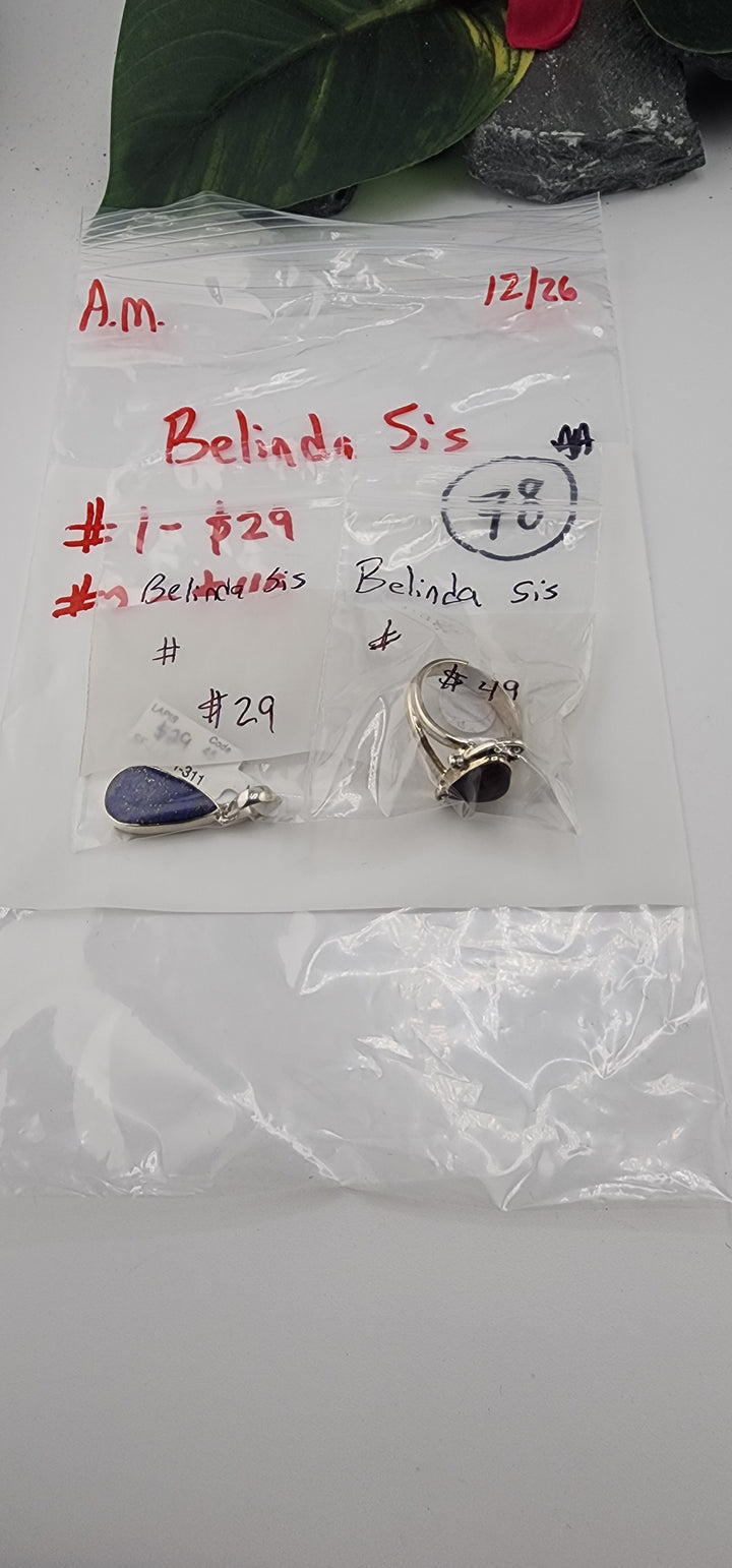 AM SHOW 48HR RESERVED FOR: Belinda Sis- 12/26/2025 FL tiktok Live Show - 2 Sterling Silver Items