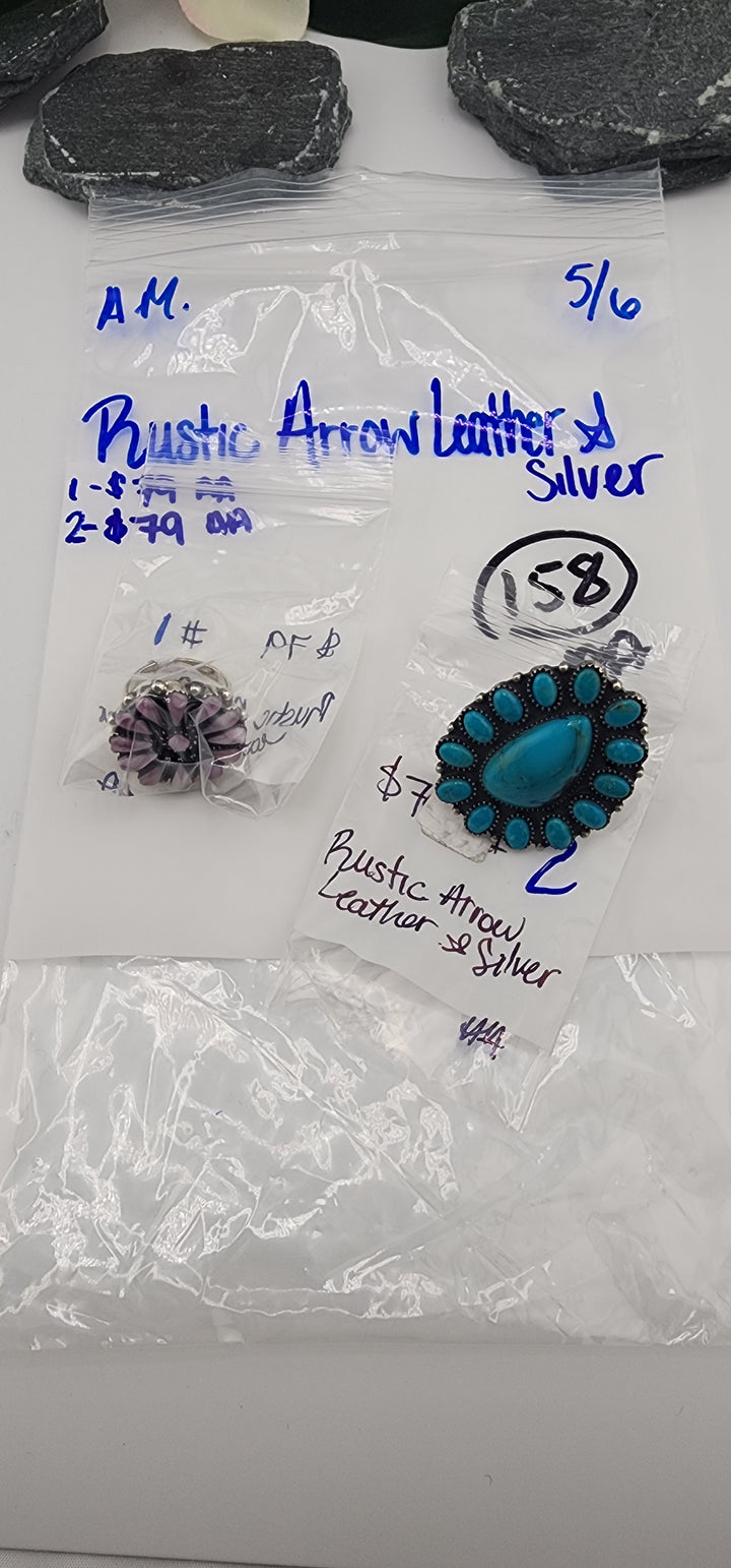 RESERVED FOR: Rustic Arrow Leather & Silver - 5/6/2025 tiktok A.M Live Show - 2 Sterling Silver Items