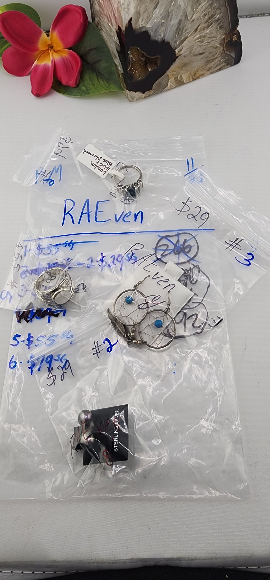 PM SHOW 48HR - RESERVED FOR: RAEven - 11/21/2025 tiktok Live Show - 4 Sterling Silver Items