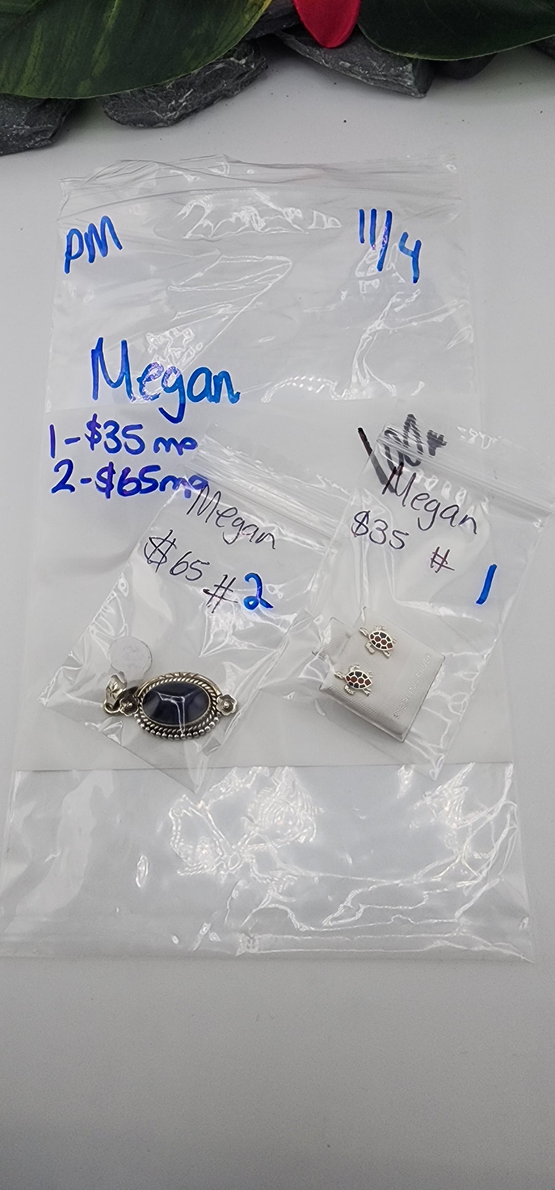 PM SHOW 48HR - RESERVED FOR: Megan - 11/4/2025 tiktok Live Show - 2 Sterling Silver Items
