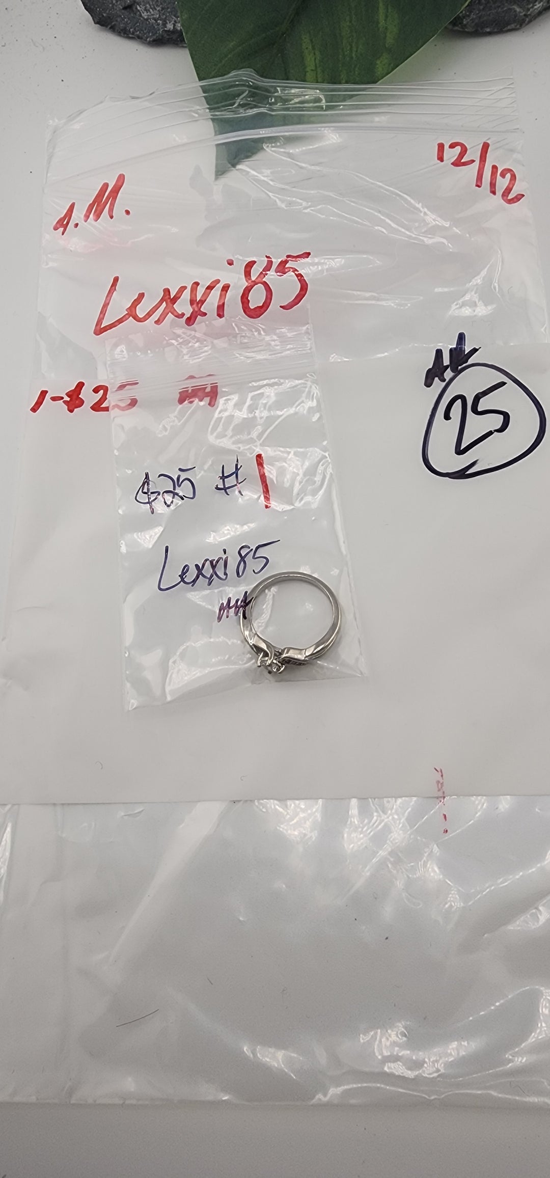 AM SHOW 48HR RESERVED FOR: Lexxi85 - 12/12/2025 FL tiktok Live Show - 1 Sterling Silver Items