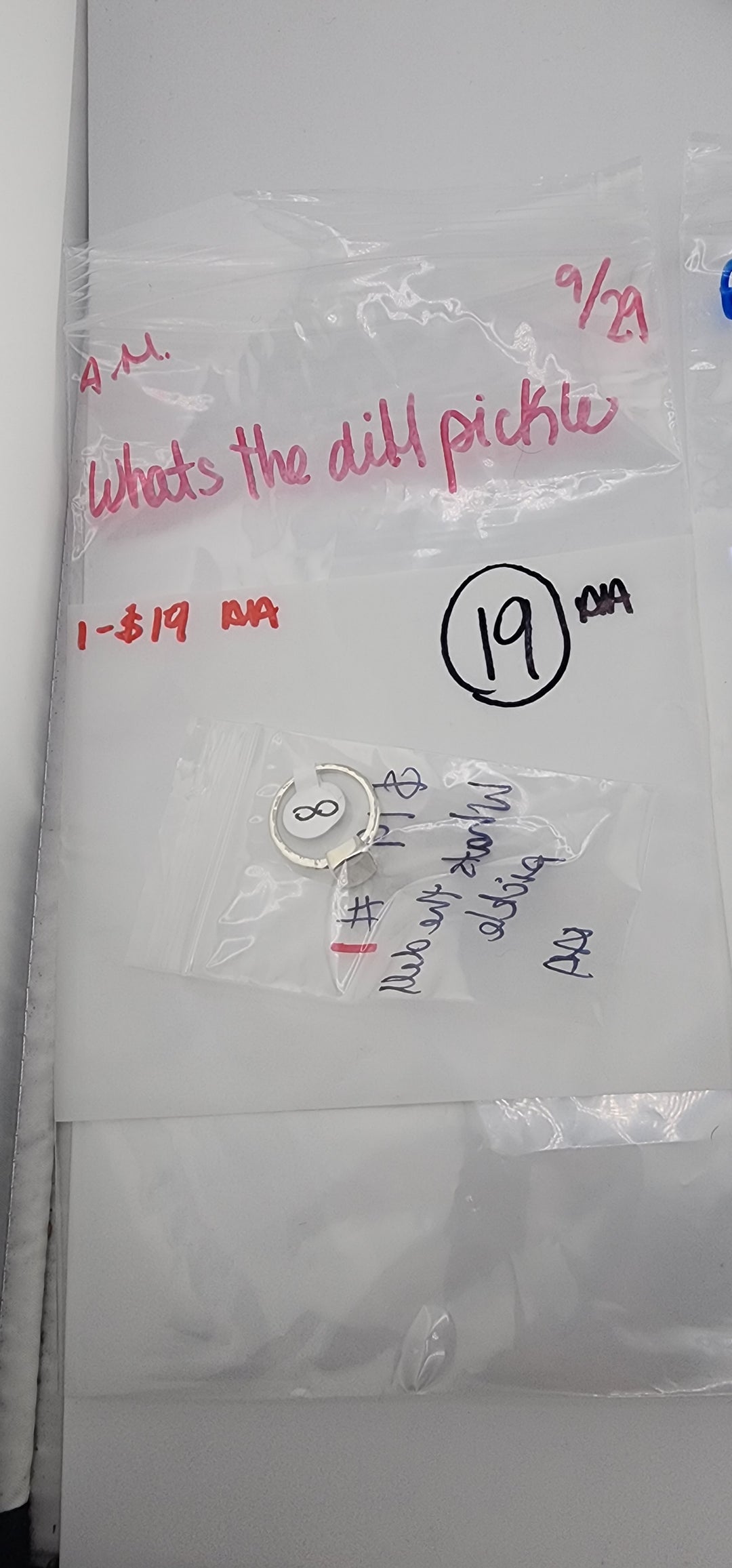 AM SHOW 48HR RESERVED FOR:  what’s the dill pickle- 9/29/2025 FL tiktok Live Show -  1 Sterling Silver Items