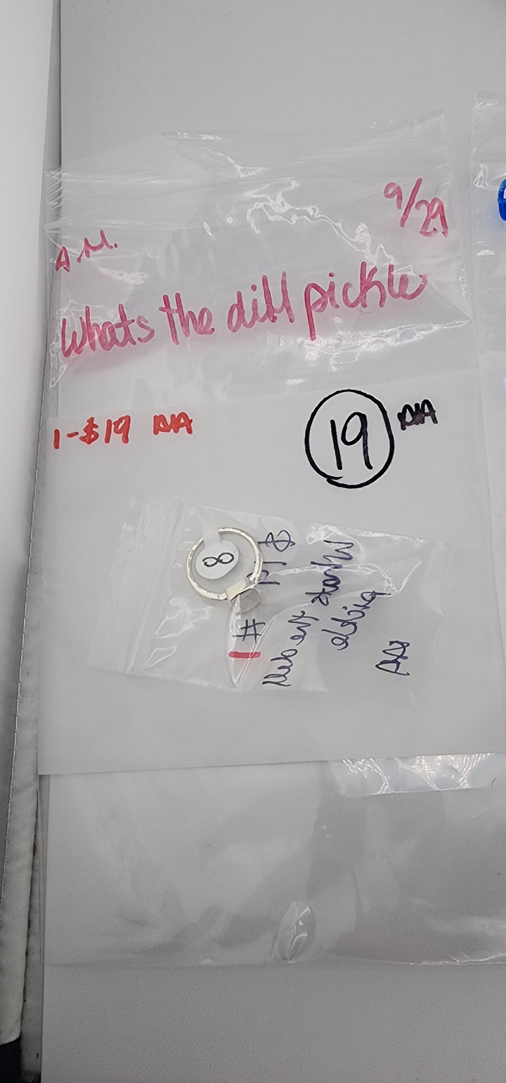 AM SHOW 48HR RESERVED FOR:  what’s the dill pickle- 9/29/2025 FL tiktok Live Show -  1 Sterling Silver Items