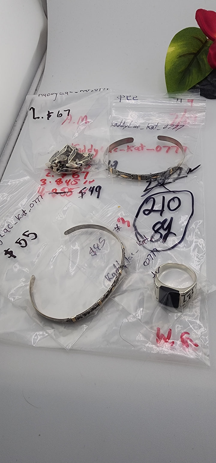 AM SHOW 48HR - RESERVED FOR: kaddylac_kat_0777 - 7/29/2025 FL tiktok Live Show - 4 Sterling Silver Items