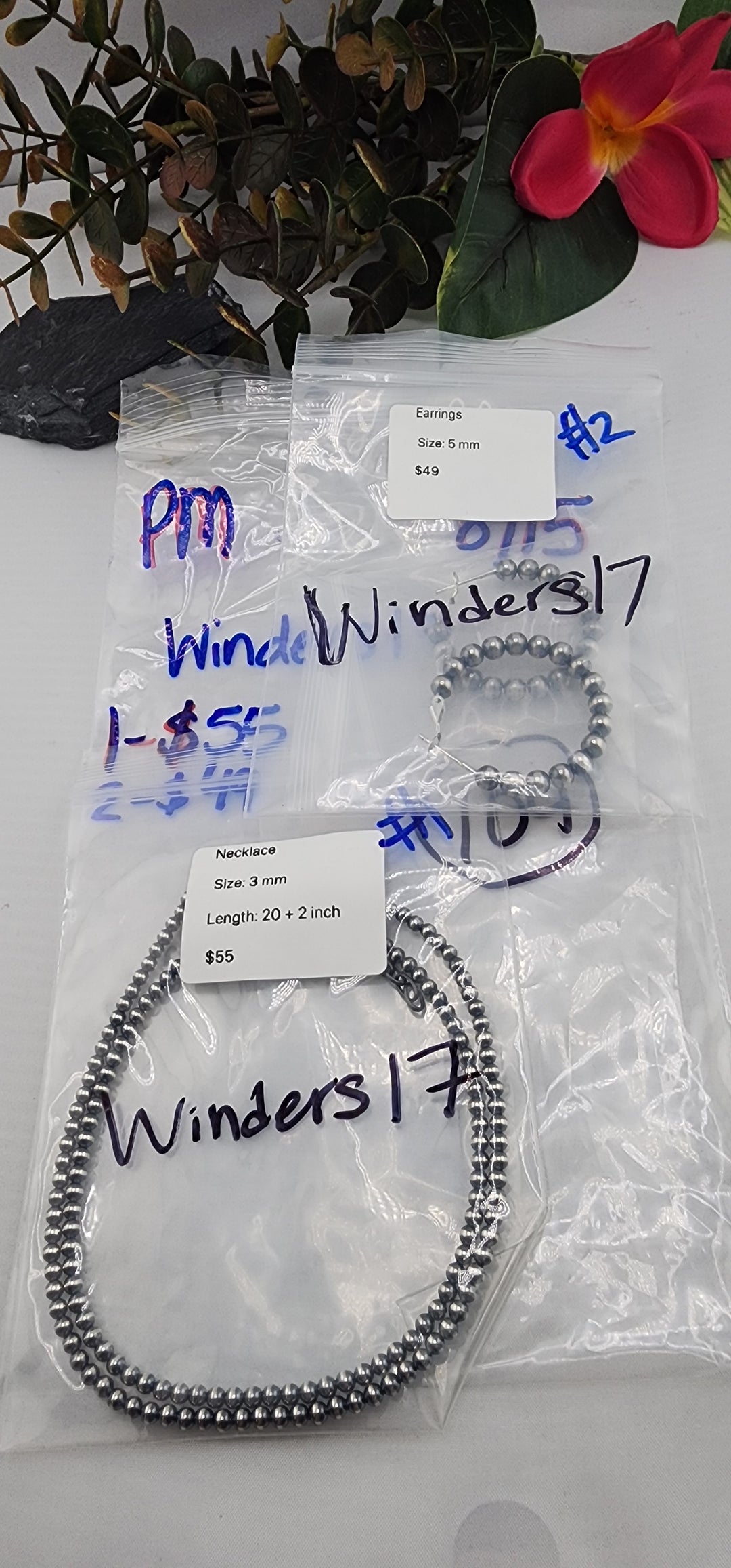 PM SHOW 48HR - RESERVED FOR: Winders17 - 8/15/2025 FL tiktok Live Show - 2 Sterling Silver Items