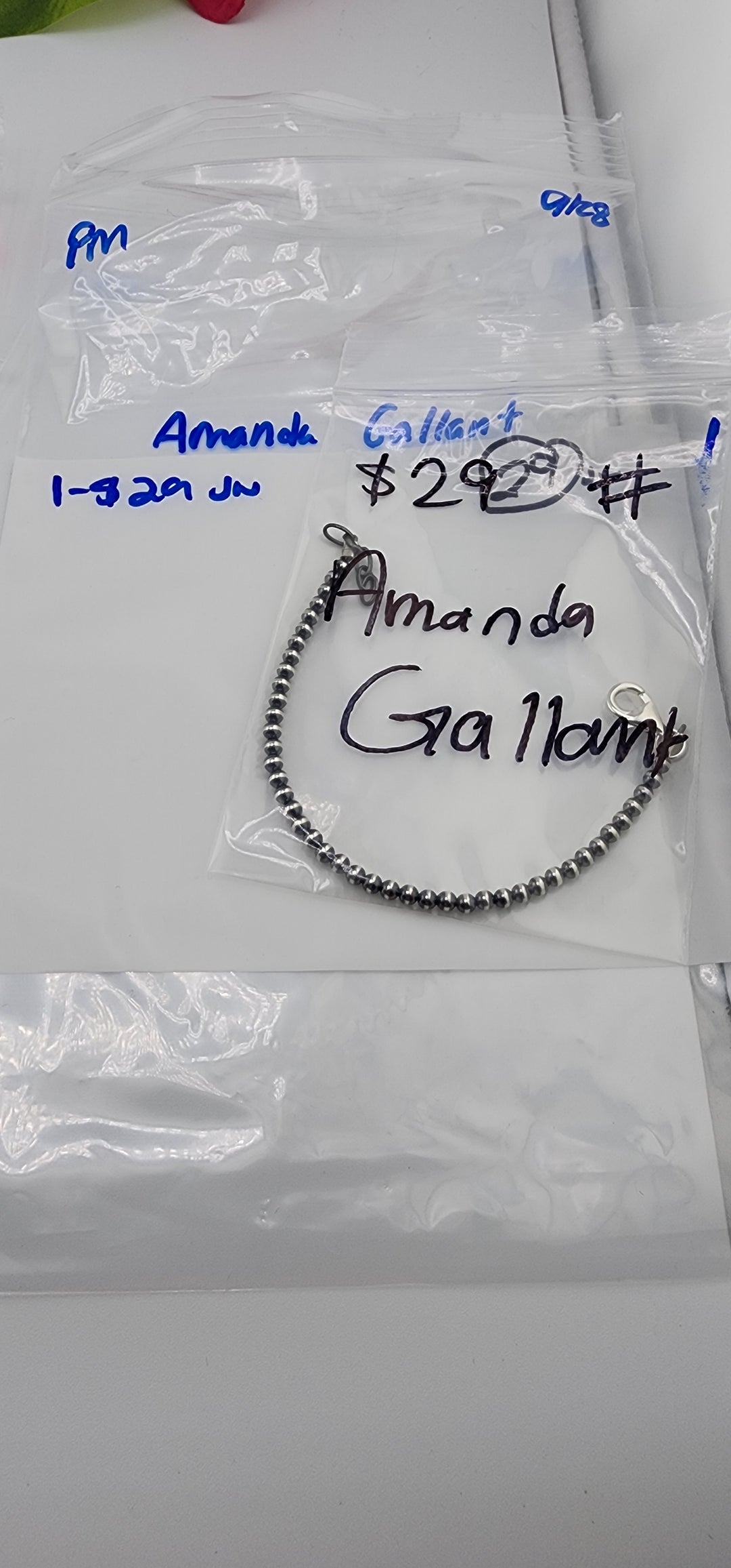 PM SHOW 48HR - RESERVED FOR:  Amanda Gallant- 9/28/2025 FL tiktok Live Show -1 Sterling Silver Items