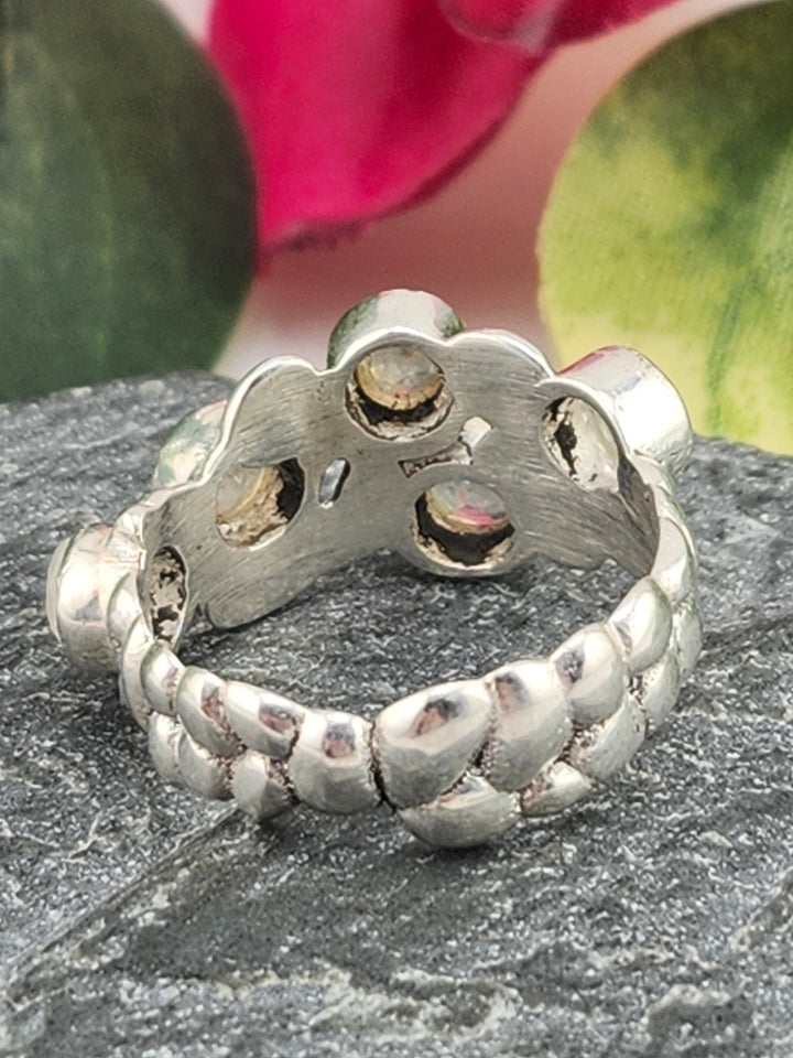 Moonstone and 925 Sterling Silver Ring - Size 6.5