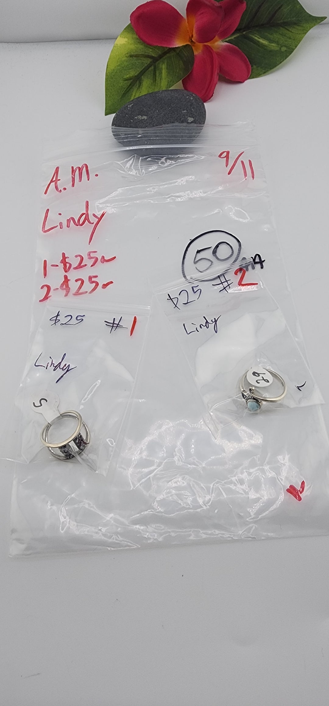 AM SHOW 48HR - RESERVED FOR: Lindy - 9/11/2025 FL tiktok Live Show - 2 Sterling Silver Items