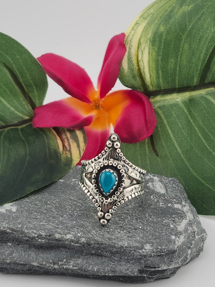 Marquee Turquoise Ring Size 9.5