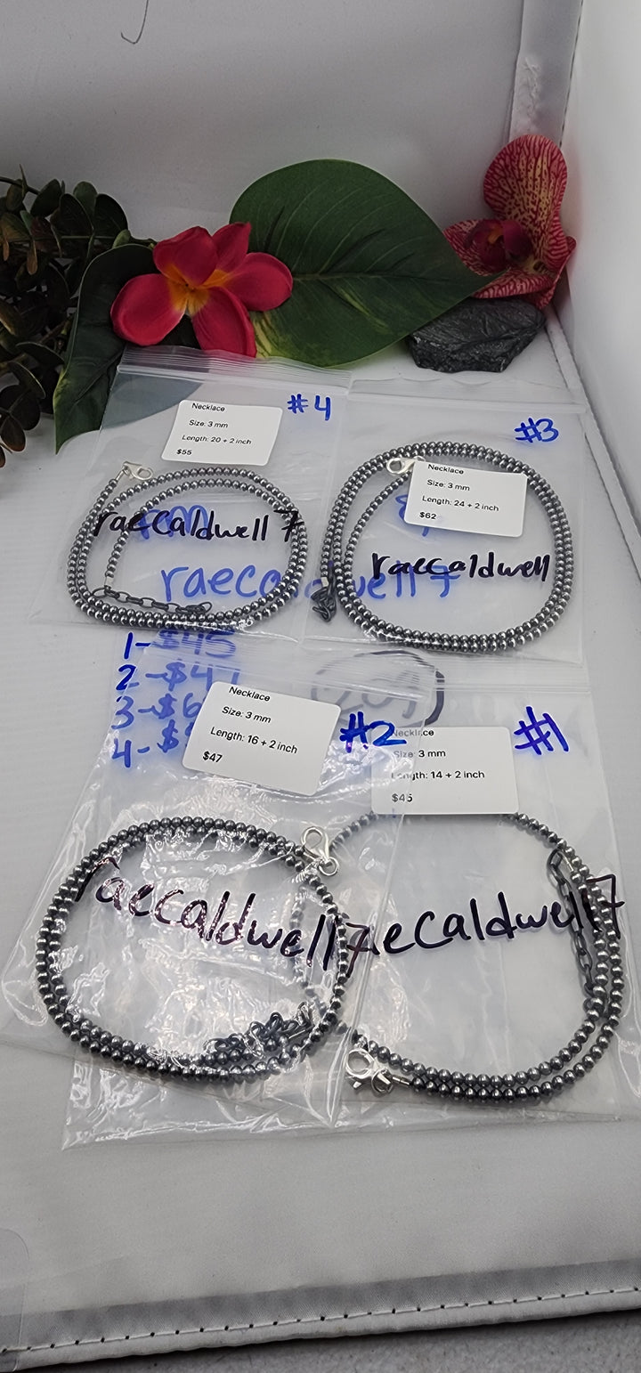 PM SHOW 48HR - RESERVED FOR: raecaldwell7 - 8/15/2025 FL tiktok Live Show - 4 Sterling Silver Items