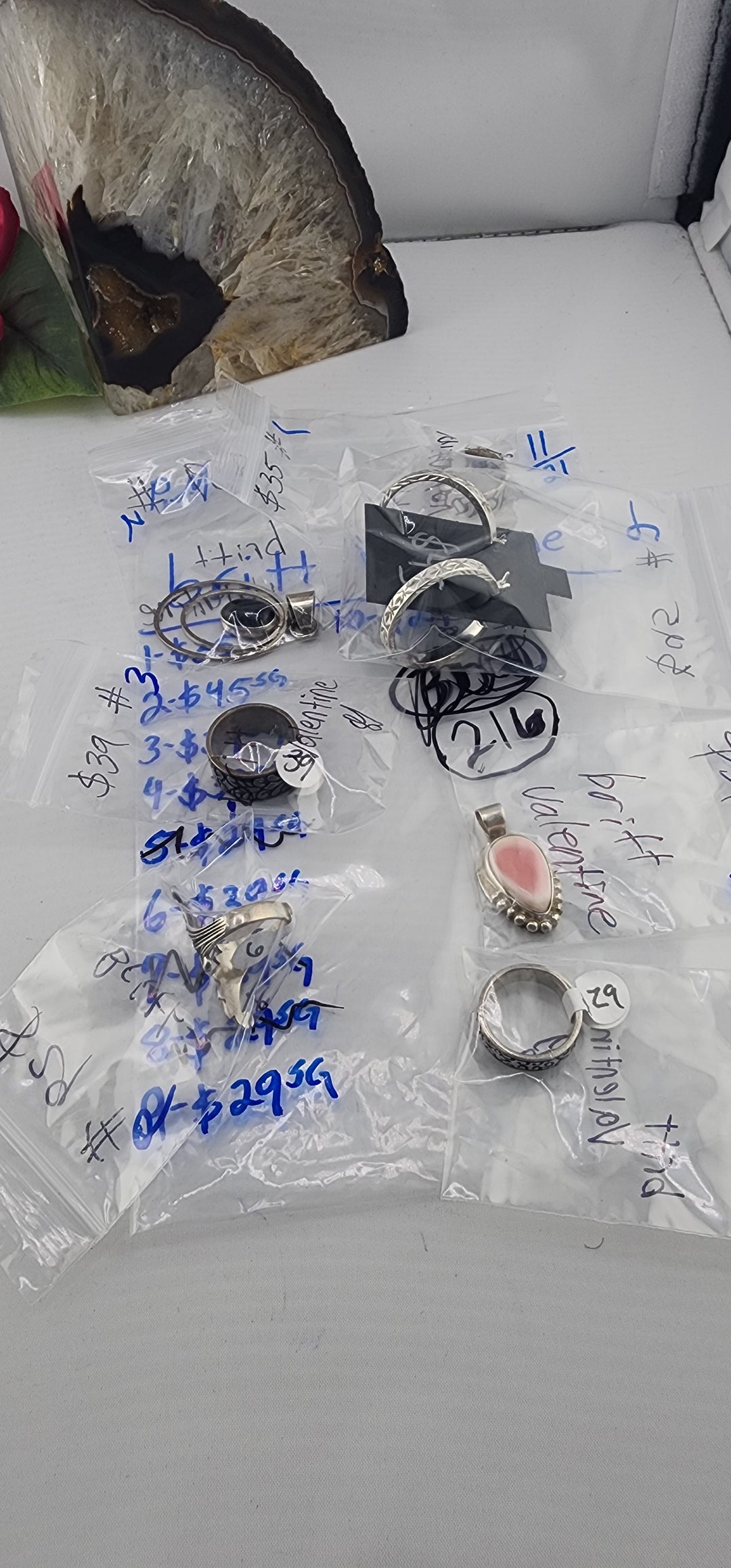 PM SHOW 48HR - RESERVED FOR: britt valentine - 11/21/2025 tiktok Live Show - 7 Sterling Silver Items