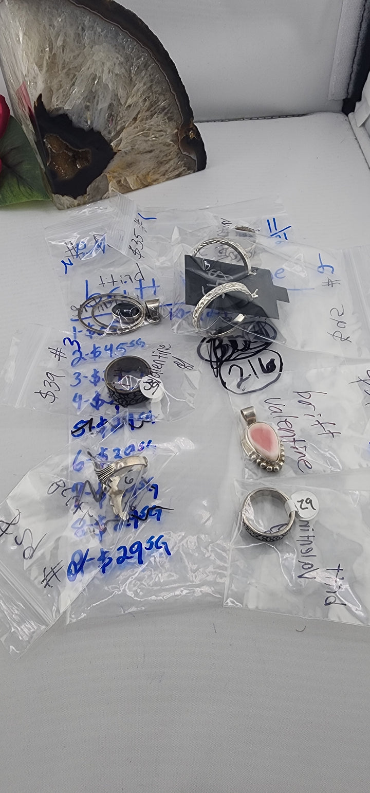 PM SHOW 48HR - RESERVED FOR: britt valentine - 11/21/2025 tiktok Live Show - 7 Sterling Silver Items