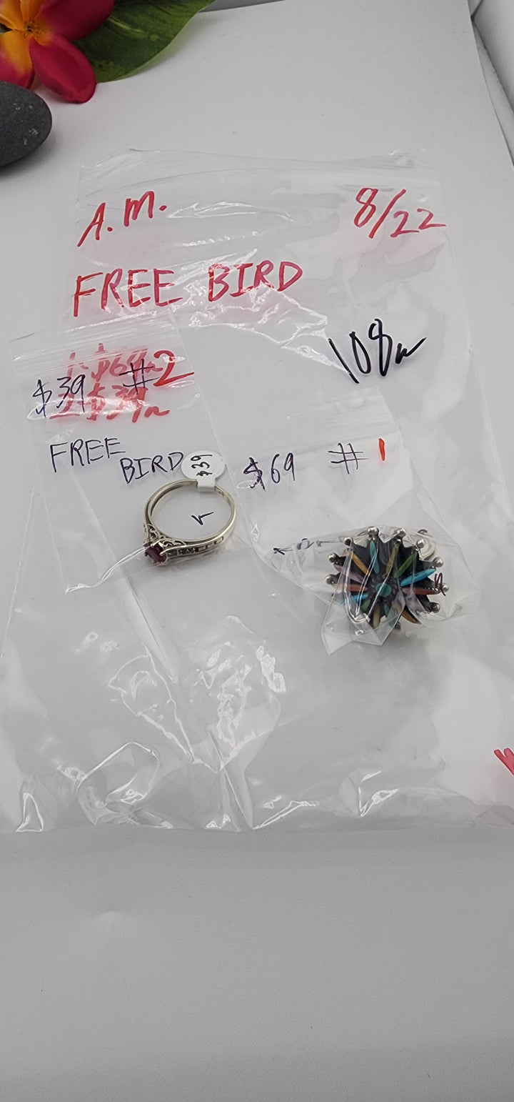 AM SHOW 48HR - RESERVED FOR: FREE BIRD - 8/22/2025 FL tiktok Live Show - 2 Sterling Silver Items