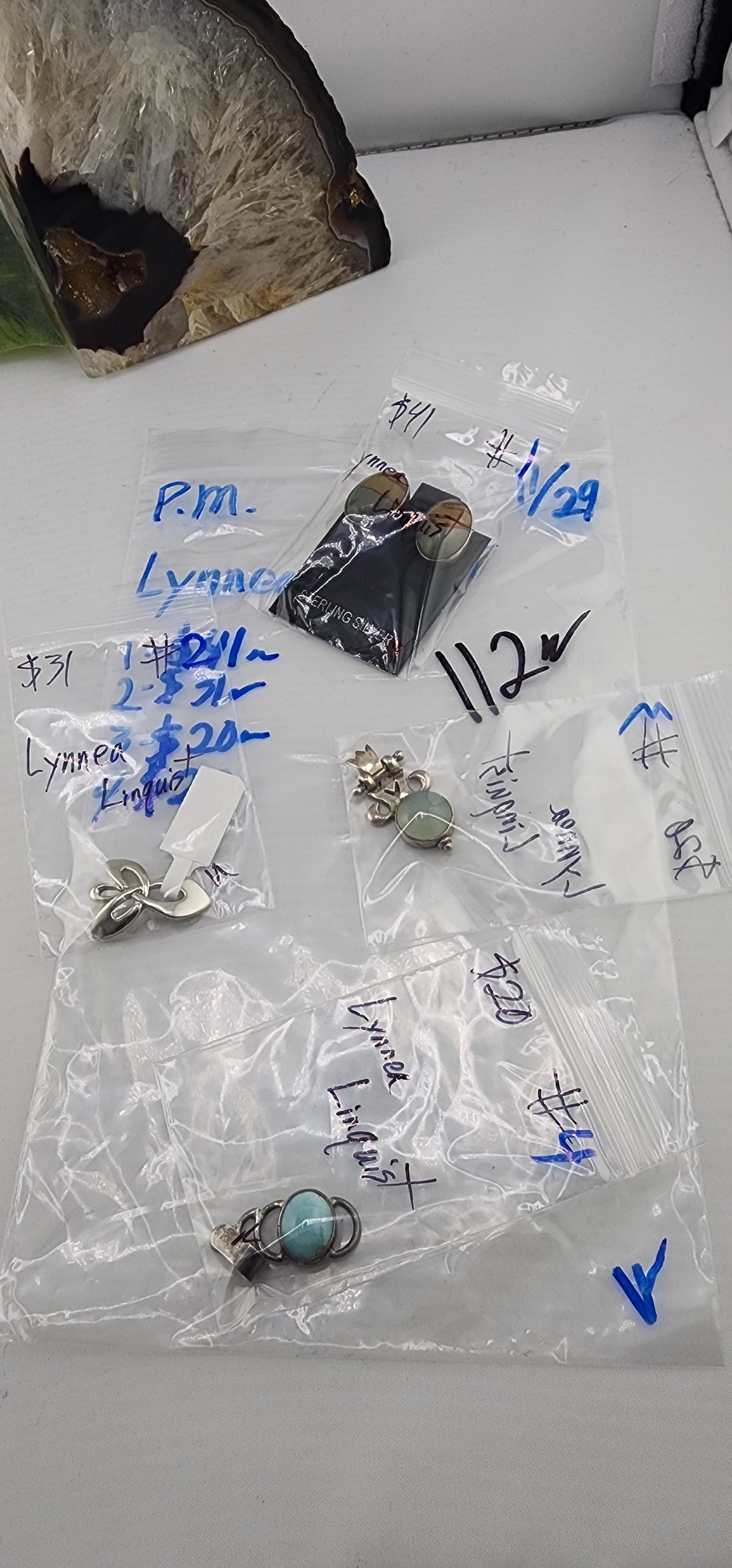 PM SHOW 48HR - RESERVED FOR: Lynnea Linquist - 11/29/2025 tiktok Live Show - 4 Sterling Silver Items