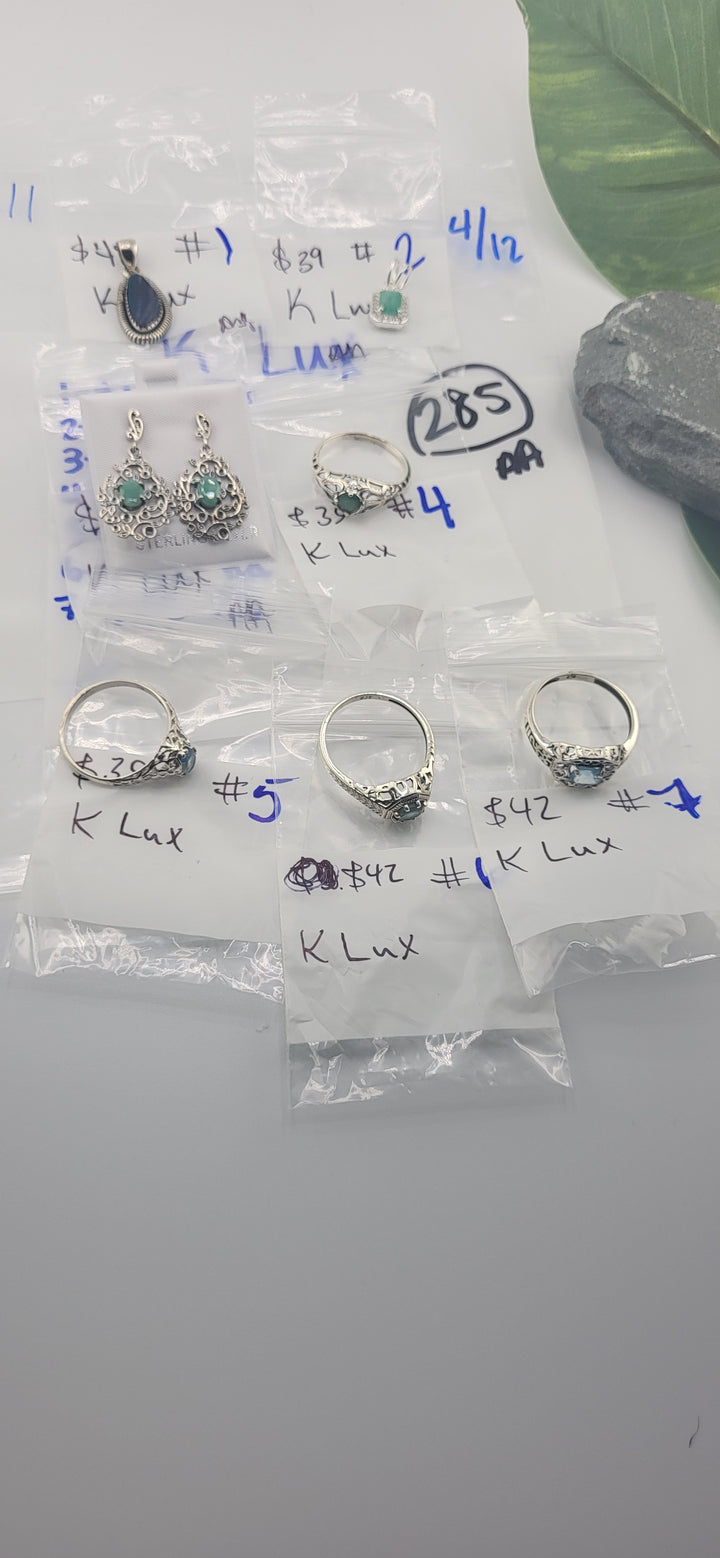 RESERVED FOR: K Lux  - 4/12/2025 tiktok Live Show - 7 Sterling Silver Items