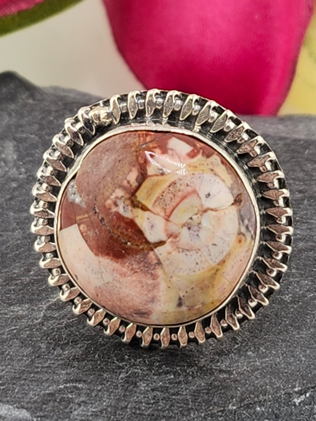 Mexican Jasper Ring Size 6