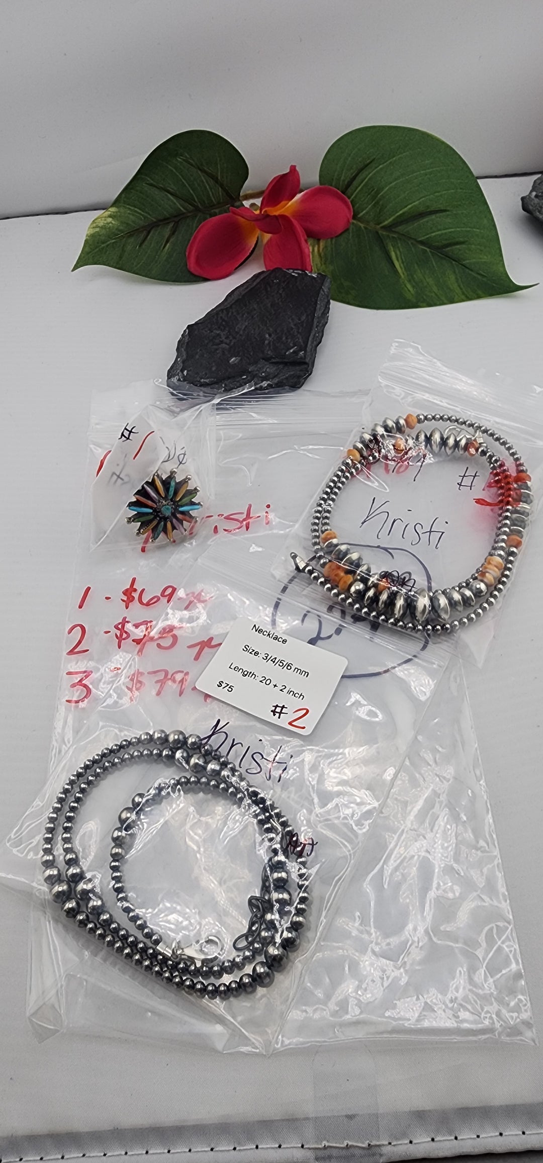 AM SHOW 48HR - RESERVED FOR: Kristi - 8/18/2025 FL tiktok Live Show - 3 Sterling Silver Items