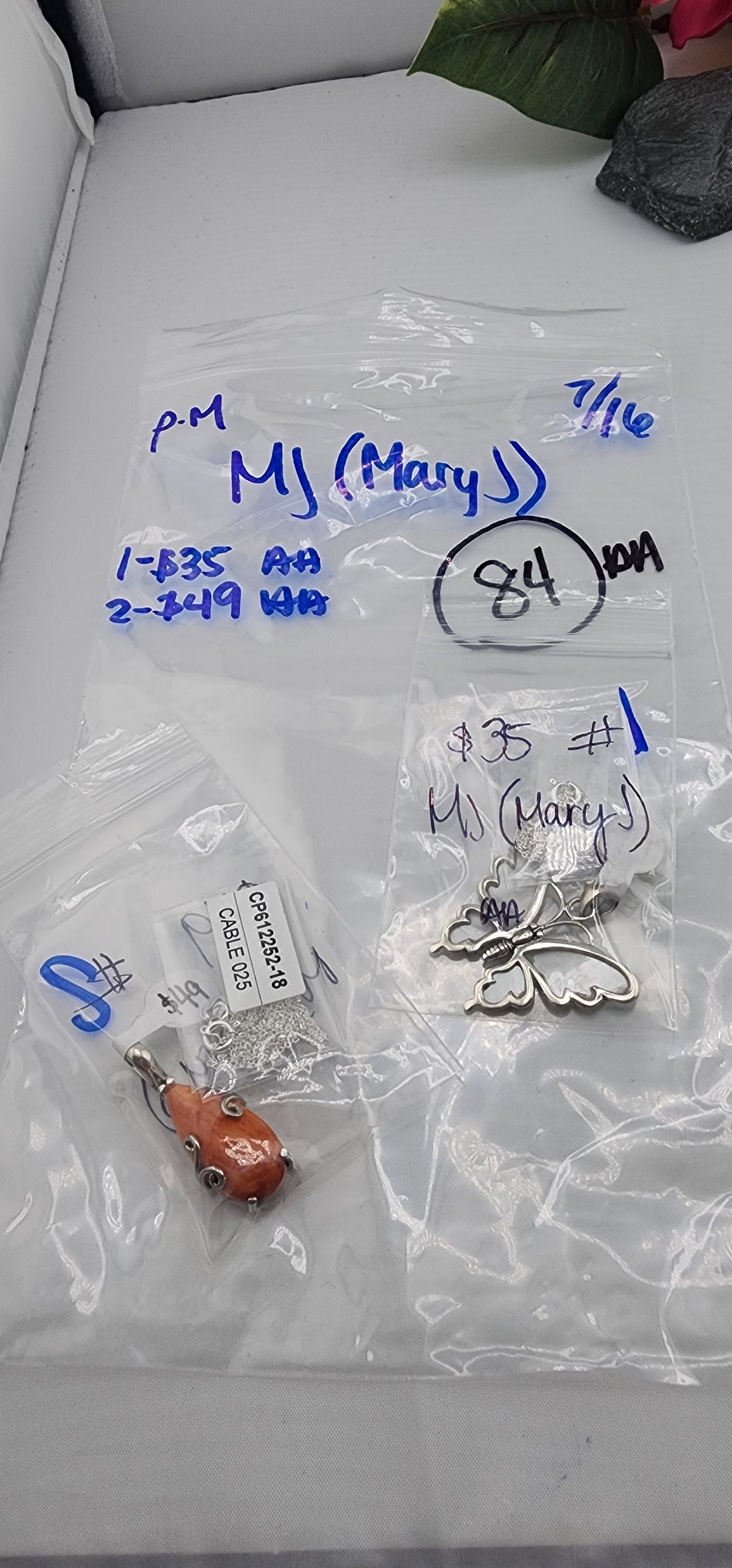 PM SHOW 48HR - RESERVED FOR: MJ (Mary J) - 7/16/2025 FL tiktok Live Show - 2 Sterling Silver Items