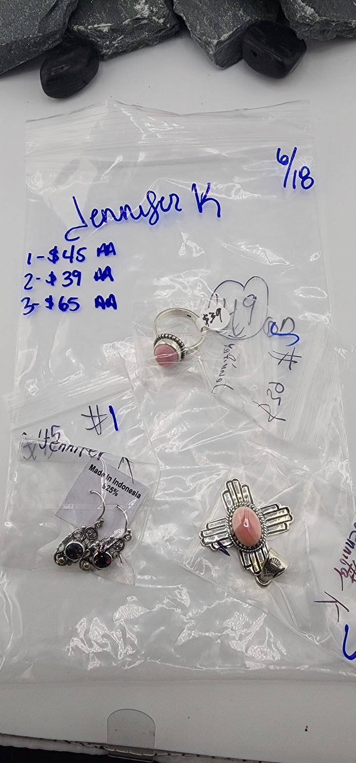 RESERVED FOR: Jennifer K - 6/18/2025 tiktok Reservation Live Show - 3 Sterling Silver Items